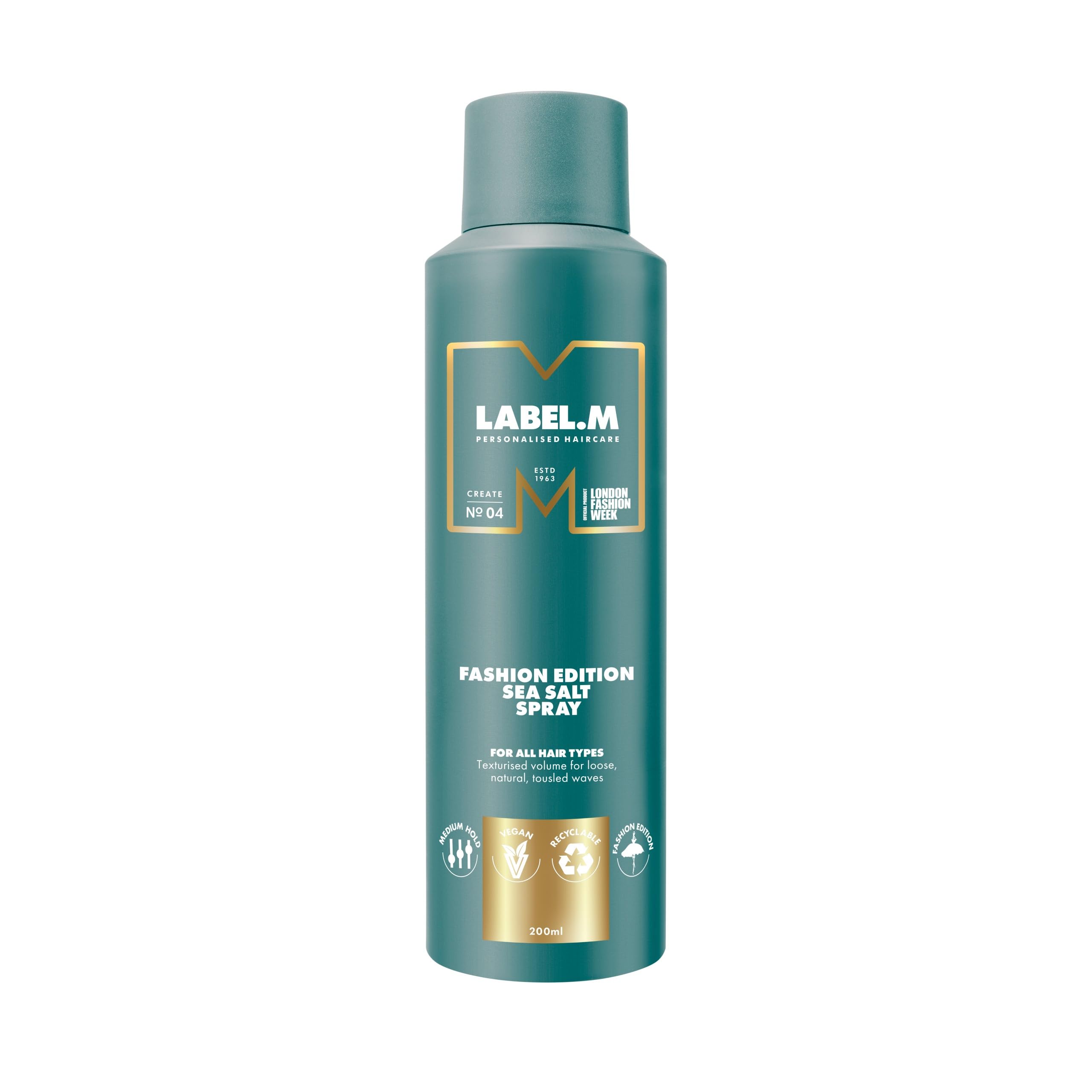 label.m Fashion Edition Sea Salt Spray for Tousled Volume and UV Protection, 200ml