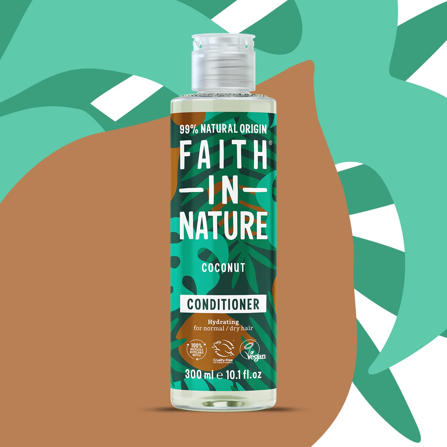 Faith In Nature 300 ml Natürlicher Kokosnuss-Conditioner, feuchtigkeitsspendend, vegan und tierversuchsfrei, ohne SLS oder Parabene, für normales bis trockenes Haar 4