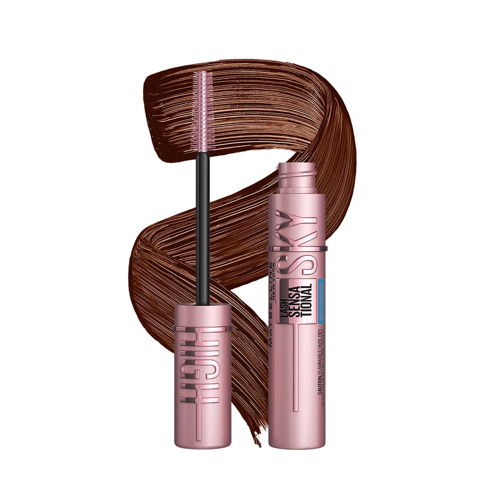 Maybelline New York Lash Sensational Sky High Mascara, Brown, Volumising & Lengthening, 7 ml