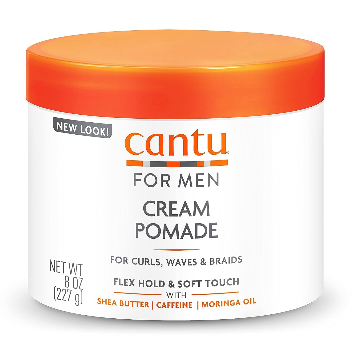 Cantu Men's Styling Cream Pomade for Soft, Defined Curls 227g