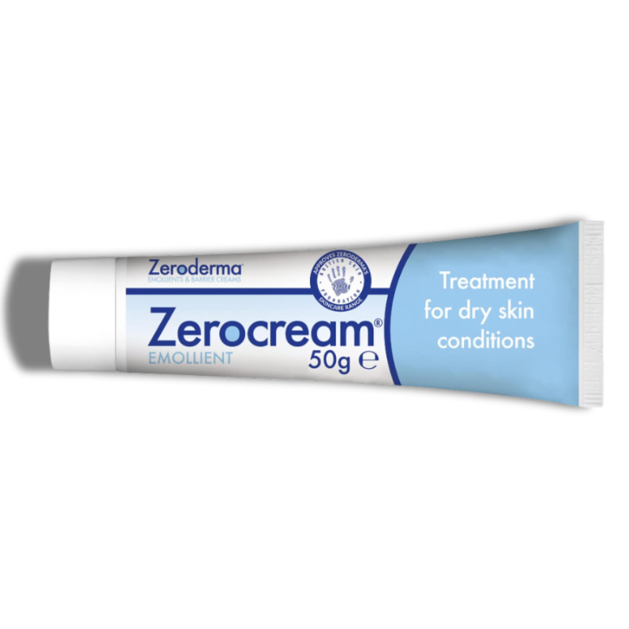 Zeroderma Zerocream Emollient Cream: 2-in-1 Moisturiser & Soap Substitute for Dry Skin