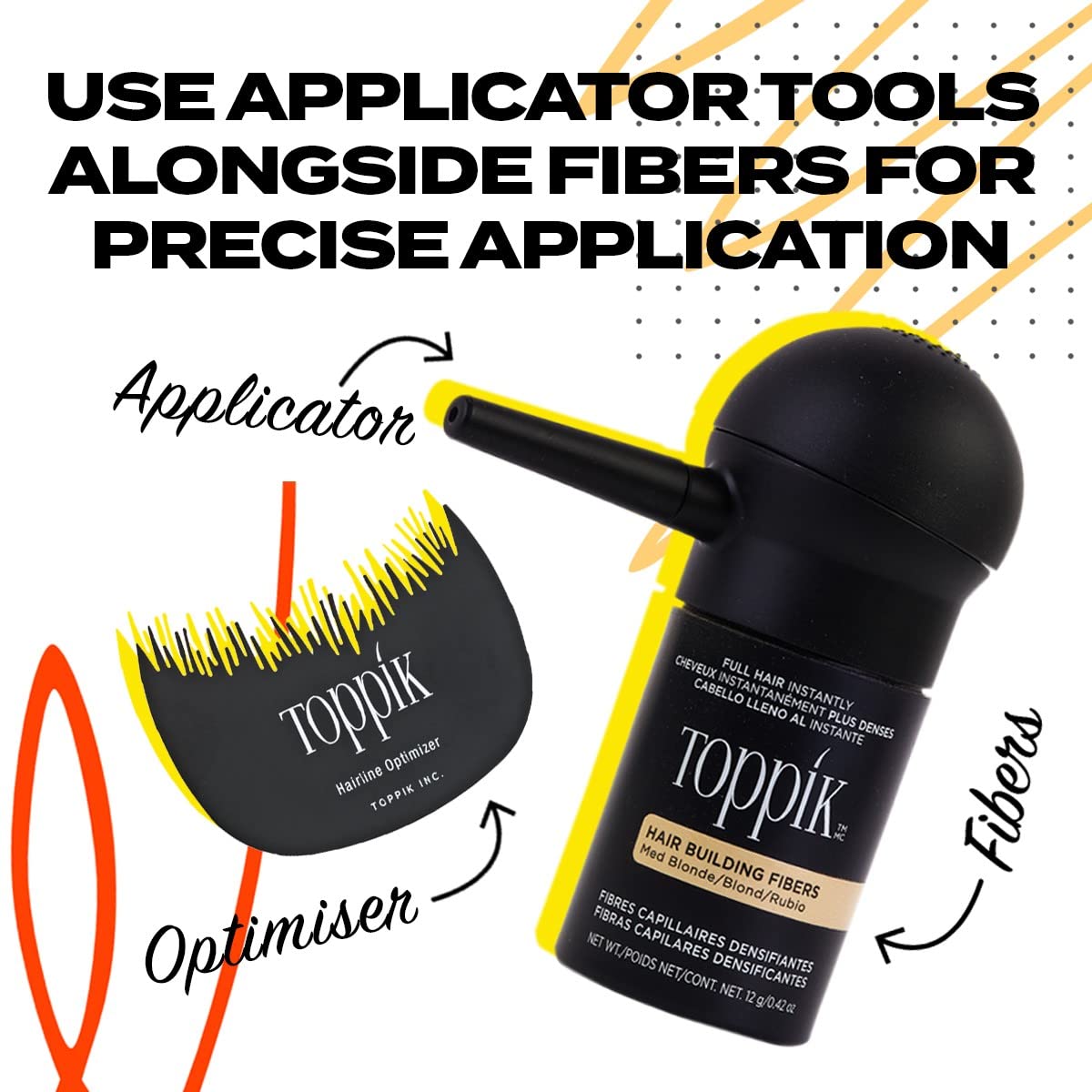 TOPPIK Hairline Optimiser for Natural Looking Hairline and Thicker Appearance