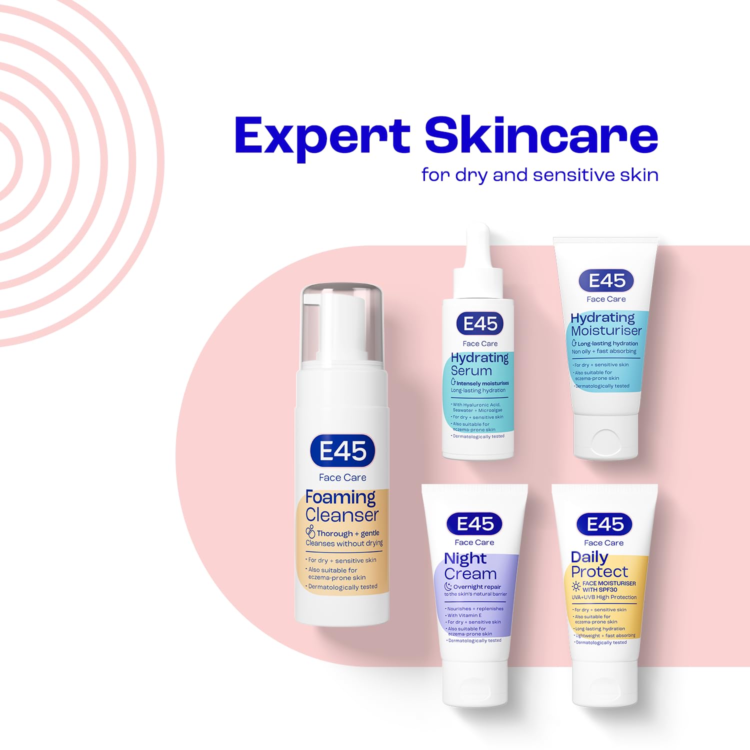 E45 SPF Gesichtscreme – Feuchtigkeitsspendende Gesichtscreme mit Lichtschutzfaktor 30 6