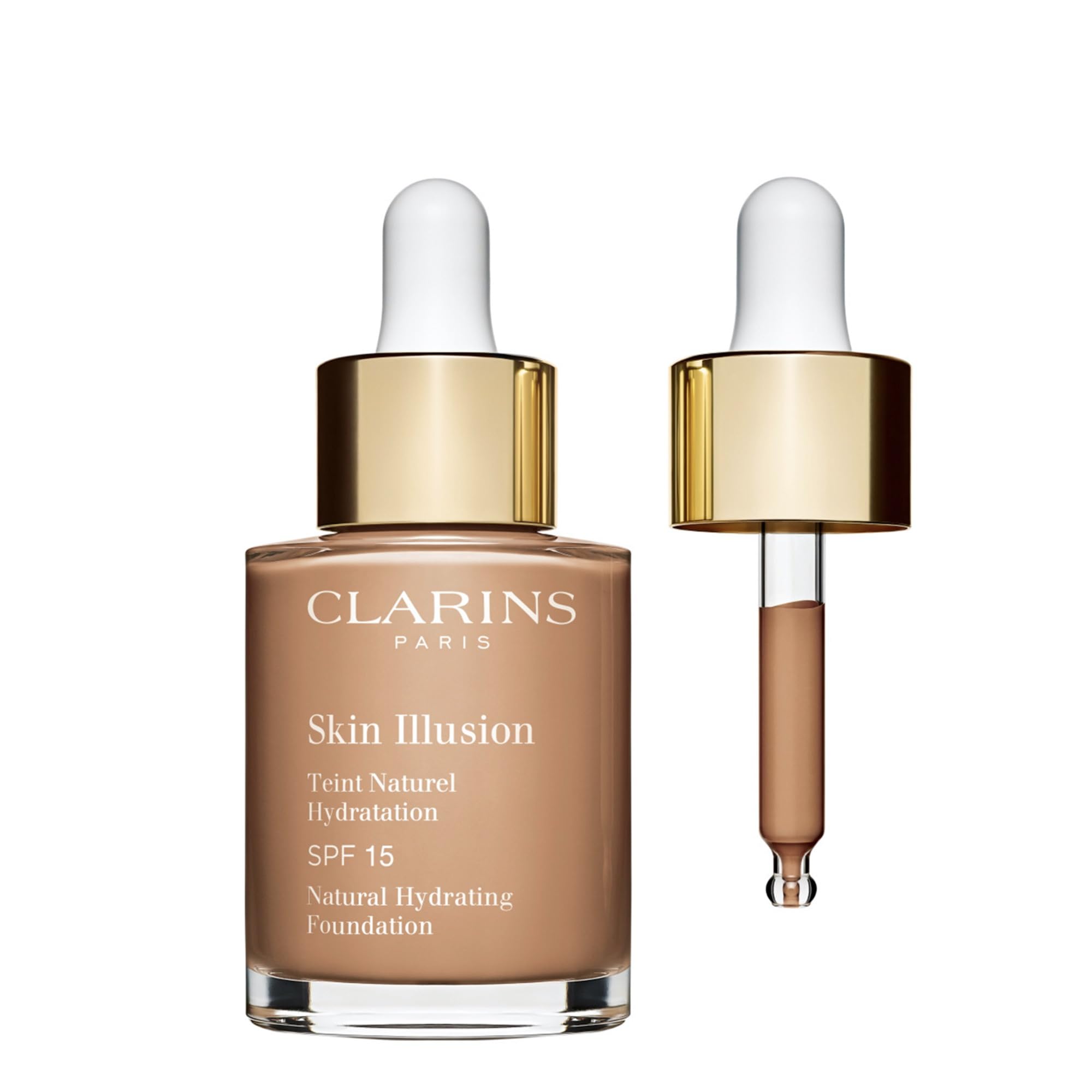 CLARINS Skin Illusion Foundation SPF15 - Shade 112 Amber, 30ml 4