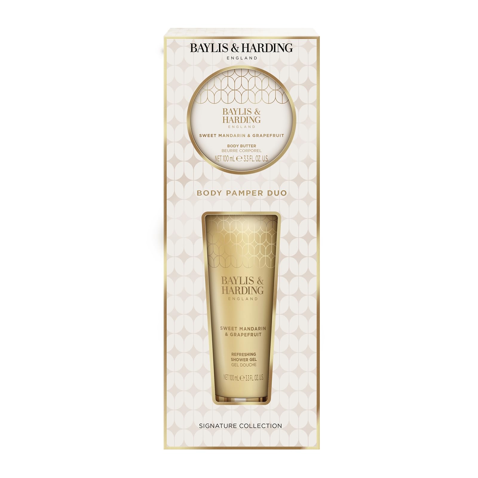 Baylis & Harding Sweet Mandarin & Grapefruit Body Pamper Duo Gift Set - Vegan Friendly
