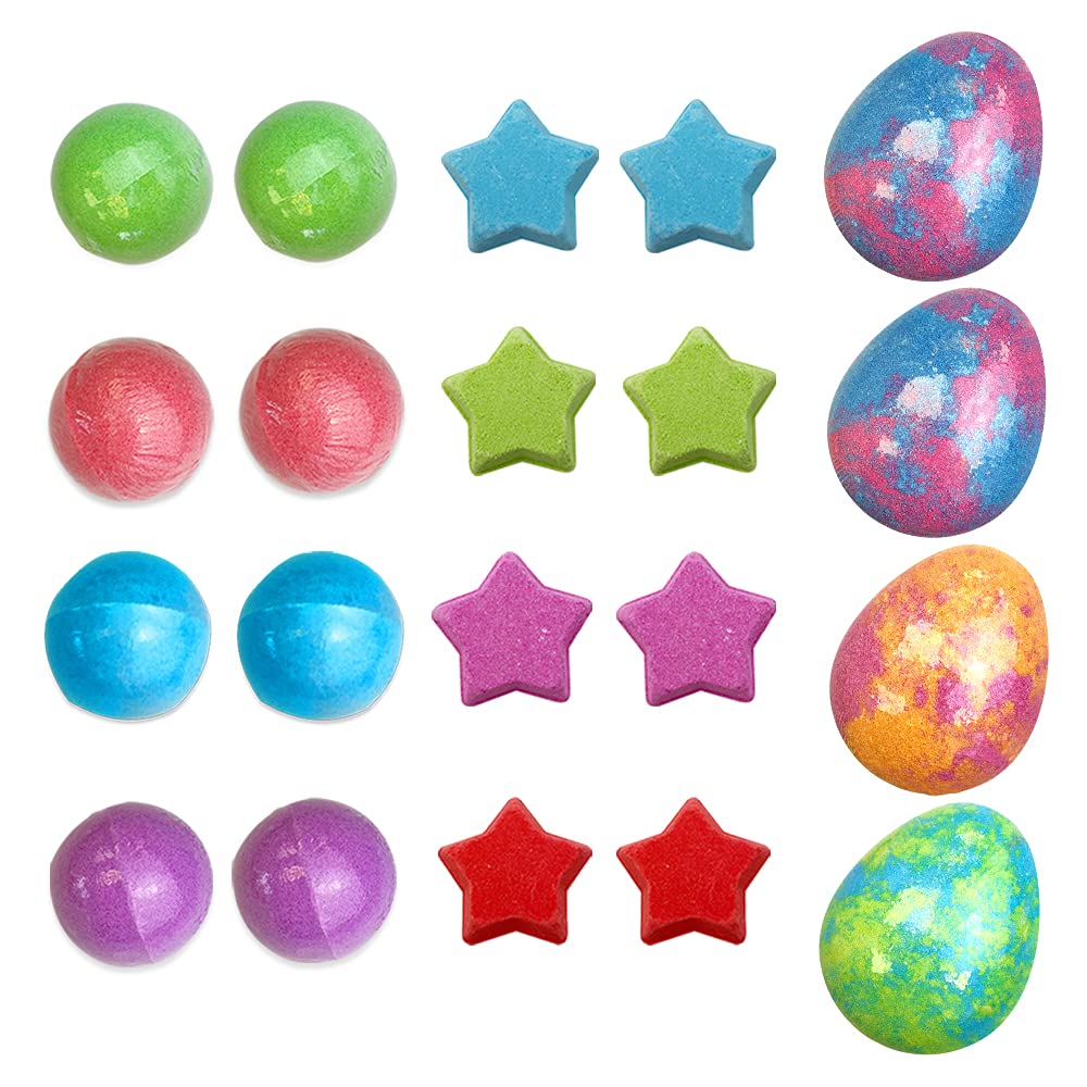 ZIMPLI 20 Pack Baff Bombz Mega Set - Colour Changing, Fizzing Bath Bombs for Kids