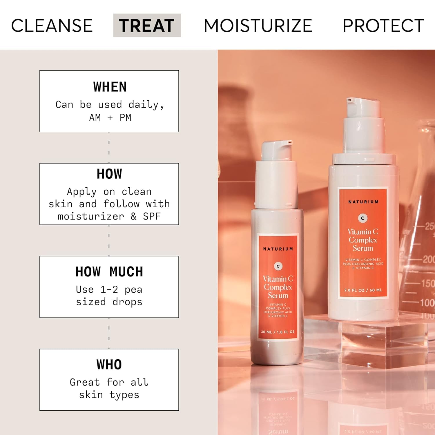 Naturium Vitamin C Complex Face Serum with Hyaluronic Acid & Vitamin E | 30 ML 3