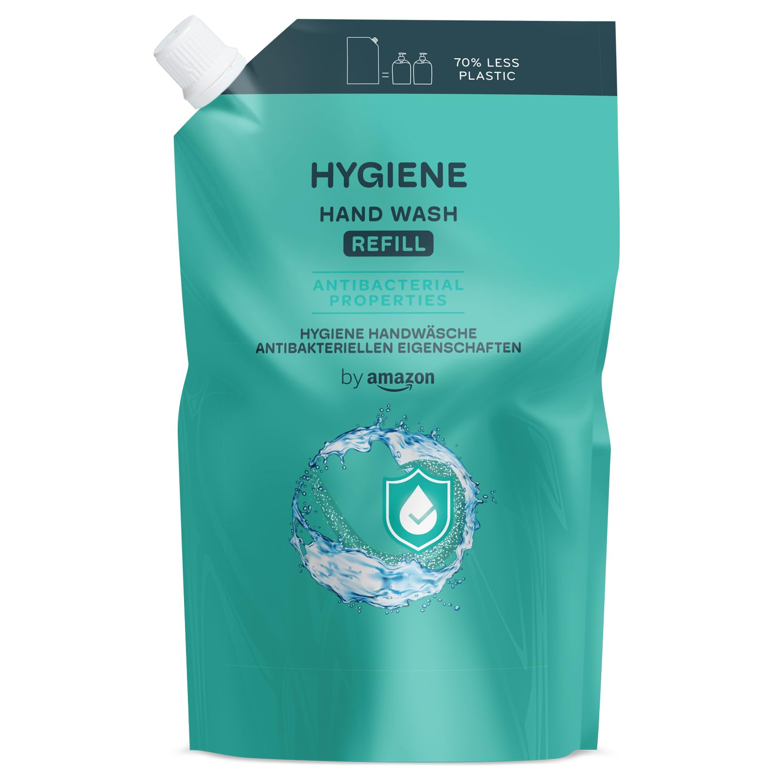 by Amazon Hygiene Hand Wash Refill, 2 x 1000ml with Moisture Care Formula