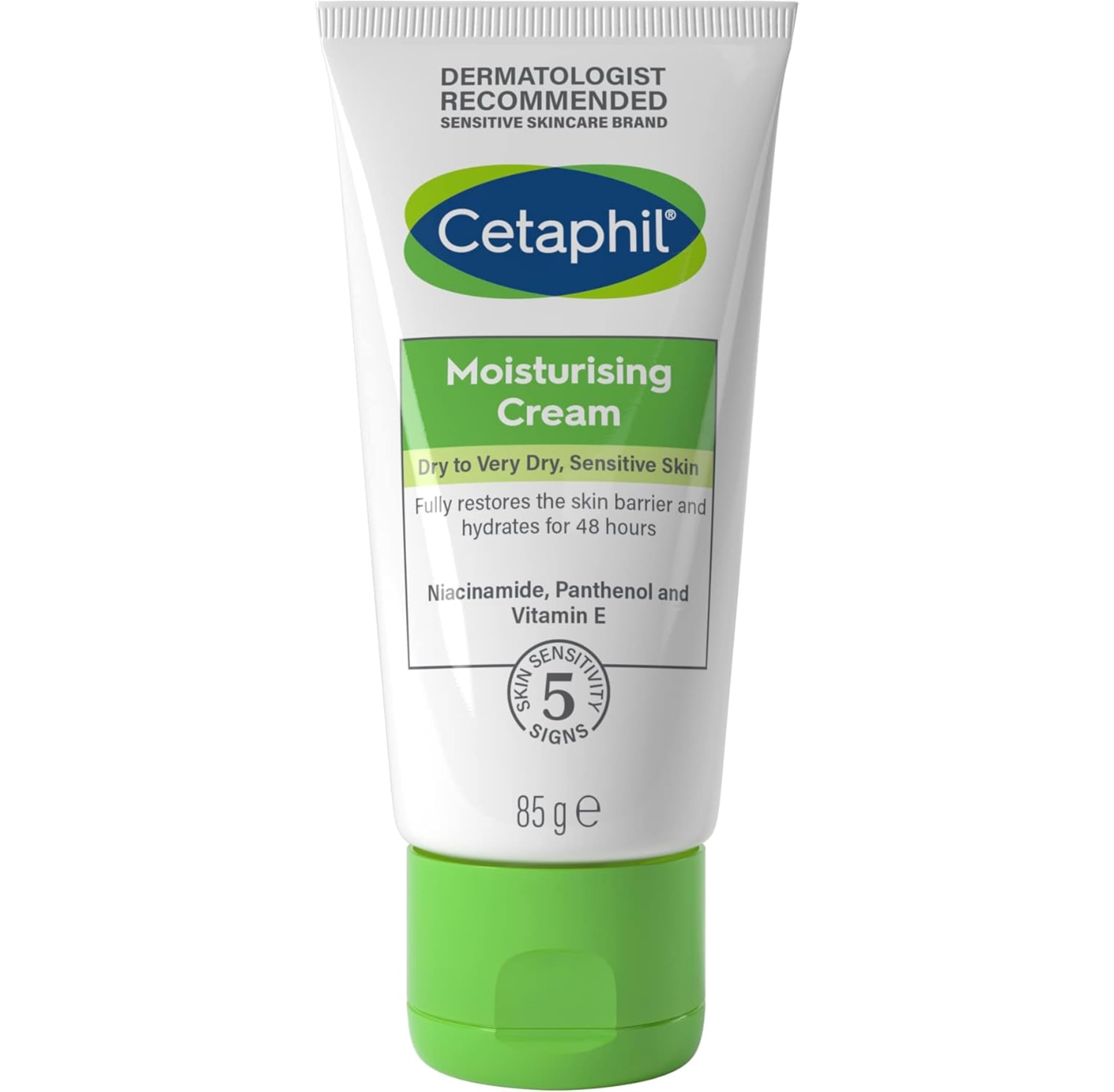 Cetaphil Feuchtigkeitscreme für Gesicht, Hände und Körper, Reisegröße, Feuchtigkeitscreme