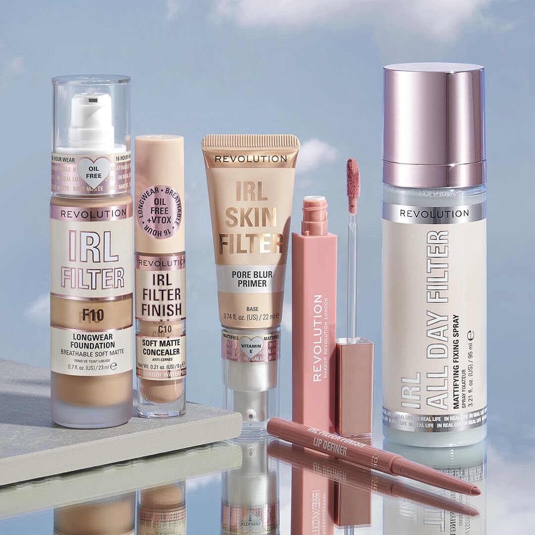 Makeup Revolution IRL Filter Finish Concealer - Full Coverage, Soft Matte, 16 Hour Wear 6