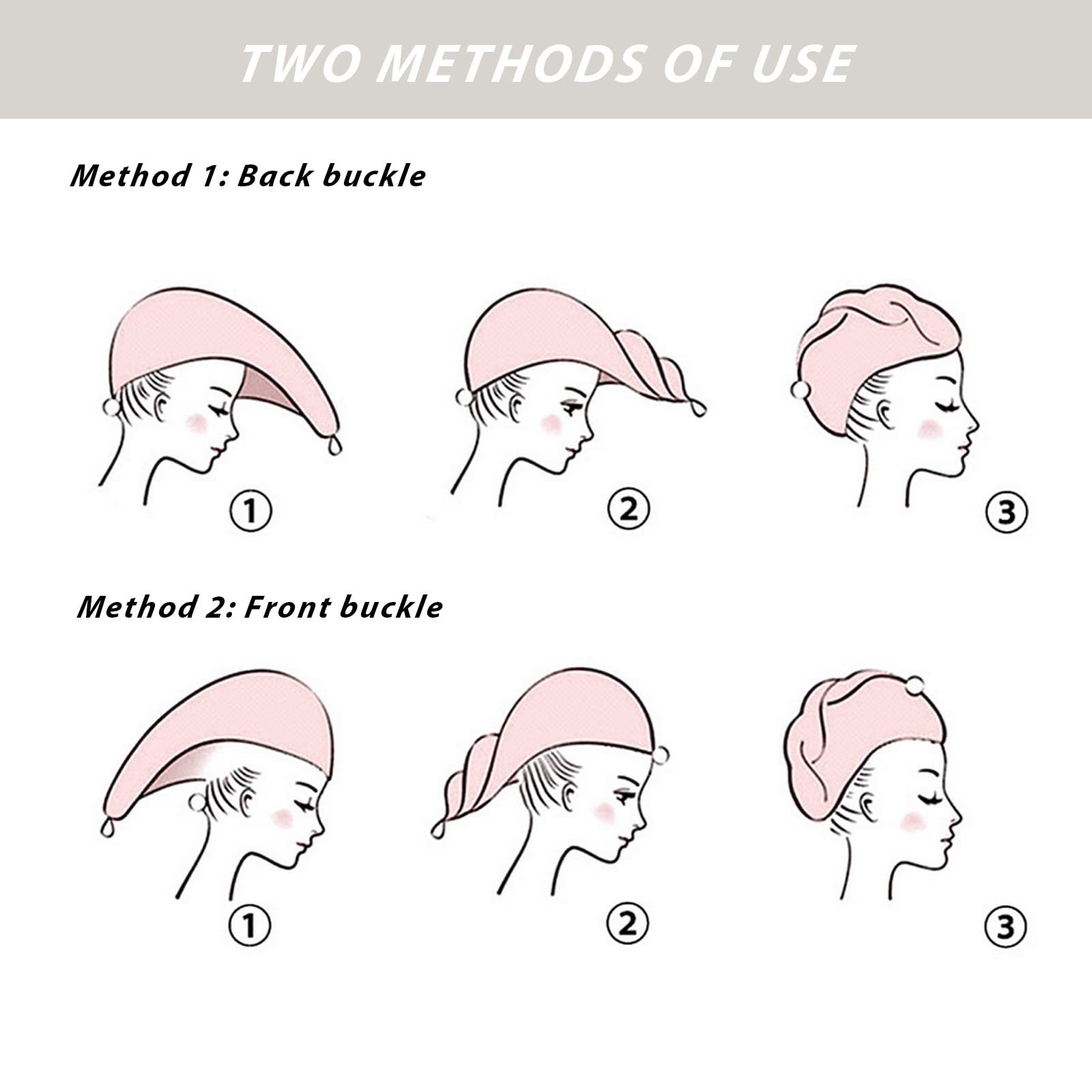 Good Nite 3 Pack Microfibre Hair Towel Wrap - Super Absorbent & Quick Drying 3