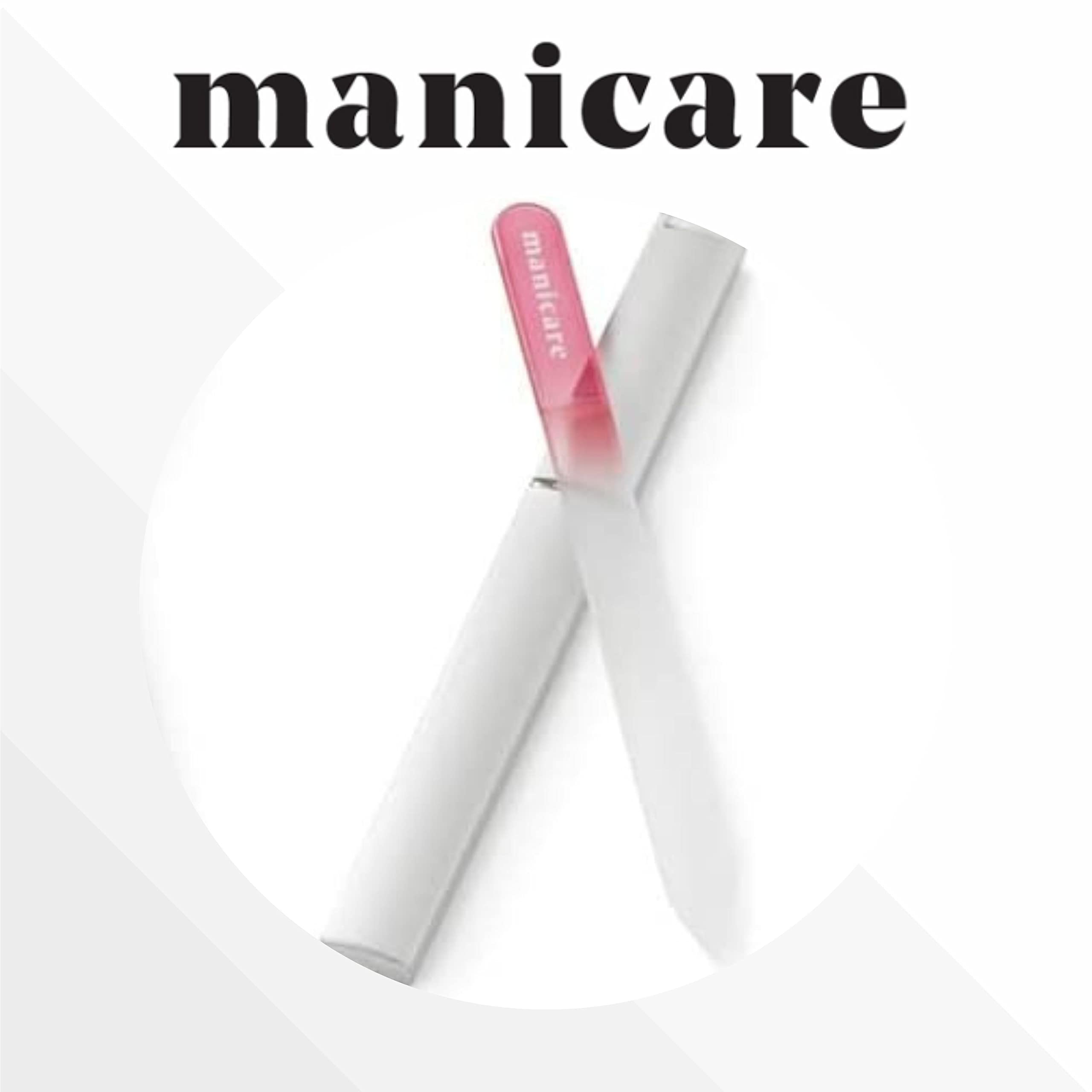 Manicare 3 Pack Strong Glass Nail Files for Natural & Artificial Nail Shaping 5