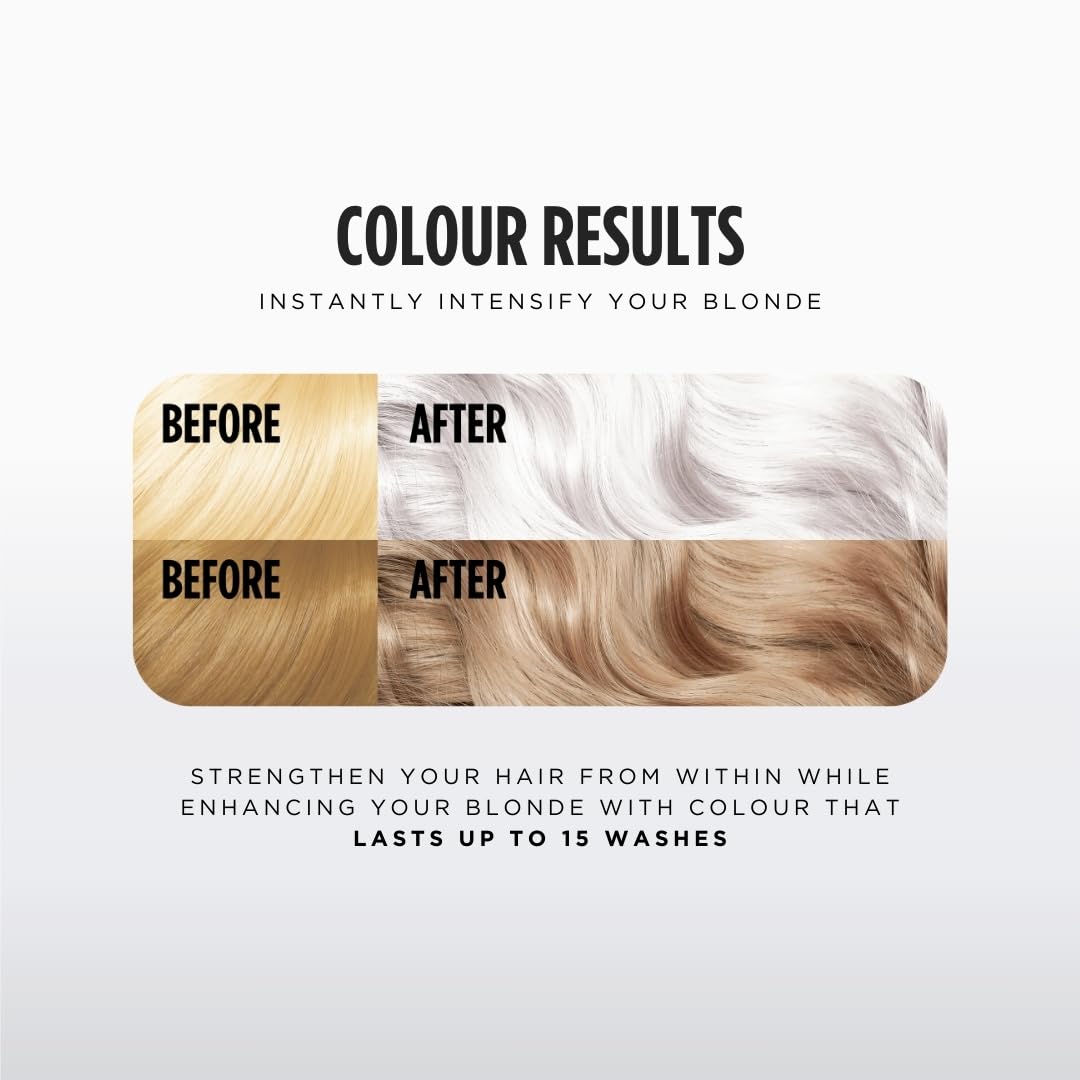 Jerome Russell Colour Bomb Blondes – Farbauffrischende Haarmaske für eisblondes Haar – Pflegende, semi-permanente Farb- und Glanzbehandlung – Vegan, tierversuchsfrei, 300 ml 4