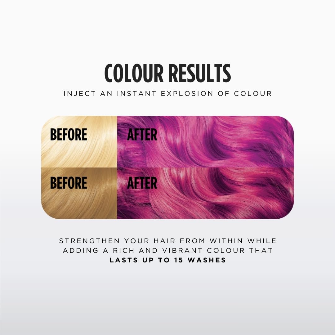 Jerome Russell Colour Bomb Brights Violet Red Colour Depositing Hair Mask 300 ml 4