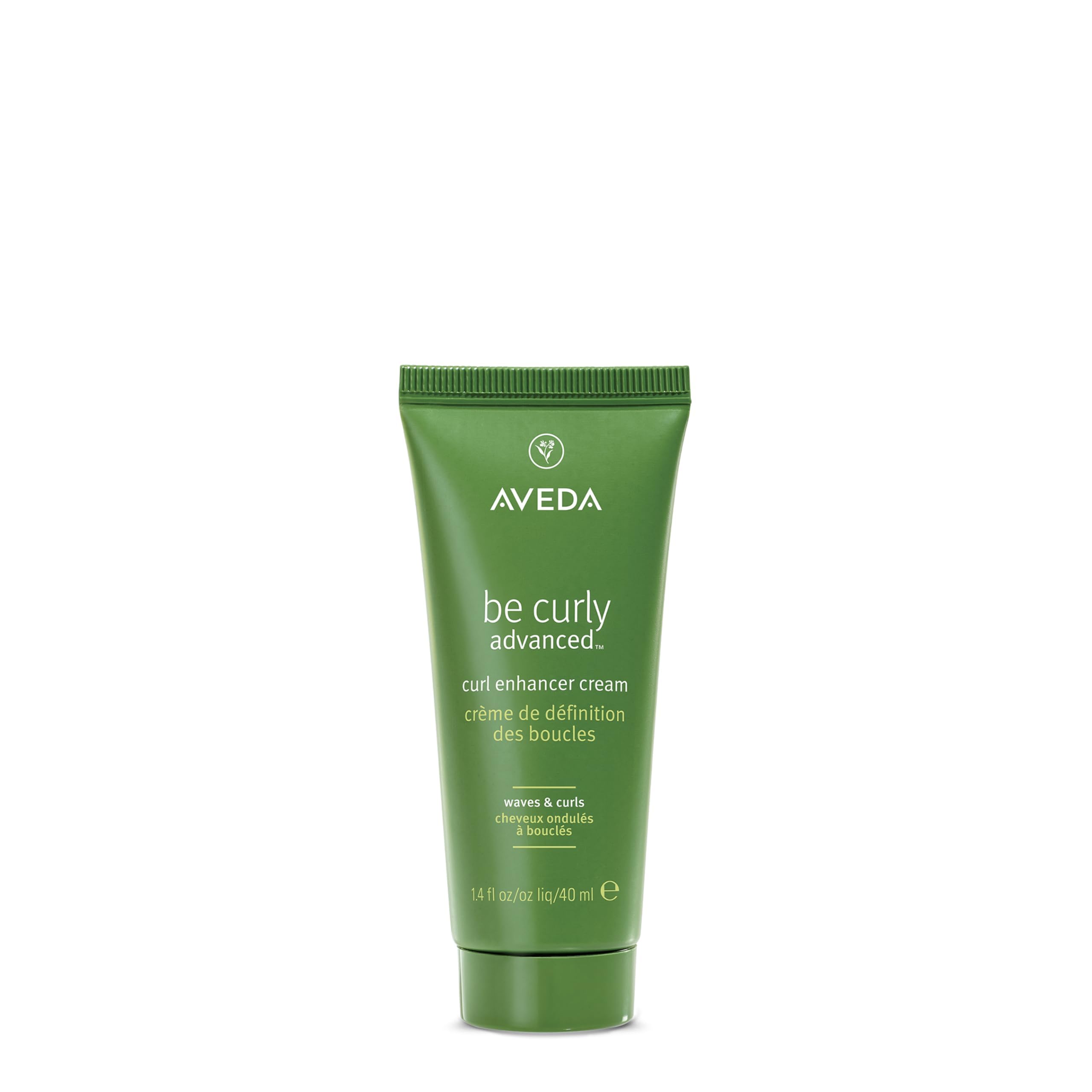 Aveda Be Curly Advanced Curl Enhancer Cream | Lockencreme definiert lockiges und welliges Haar | Reduziert Frizz, verleiht Glanz | Silikonfrei | 98 % Inhaltsstoffe natürlichen Ursprungs*, 40 ml