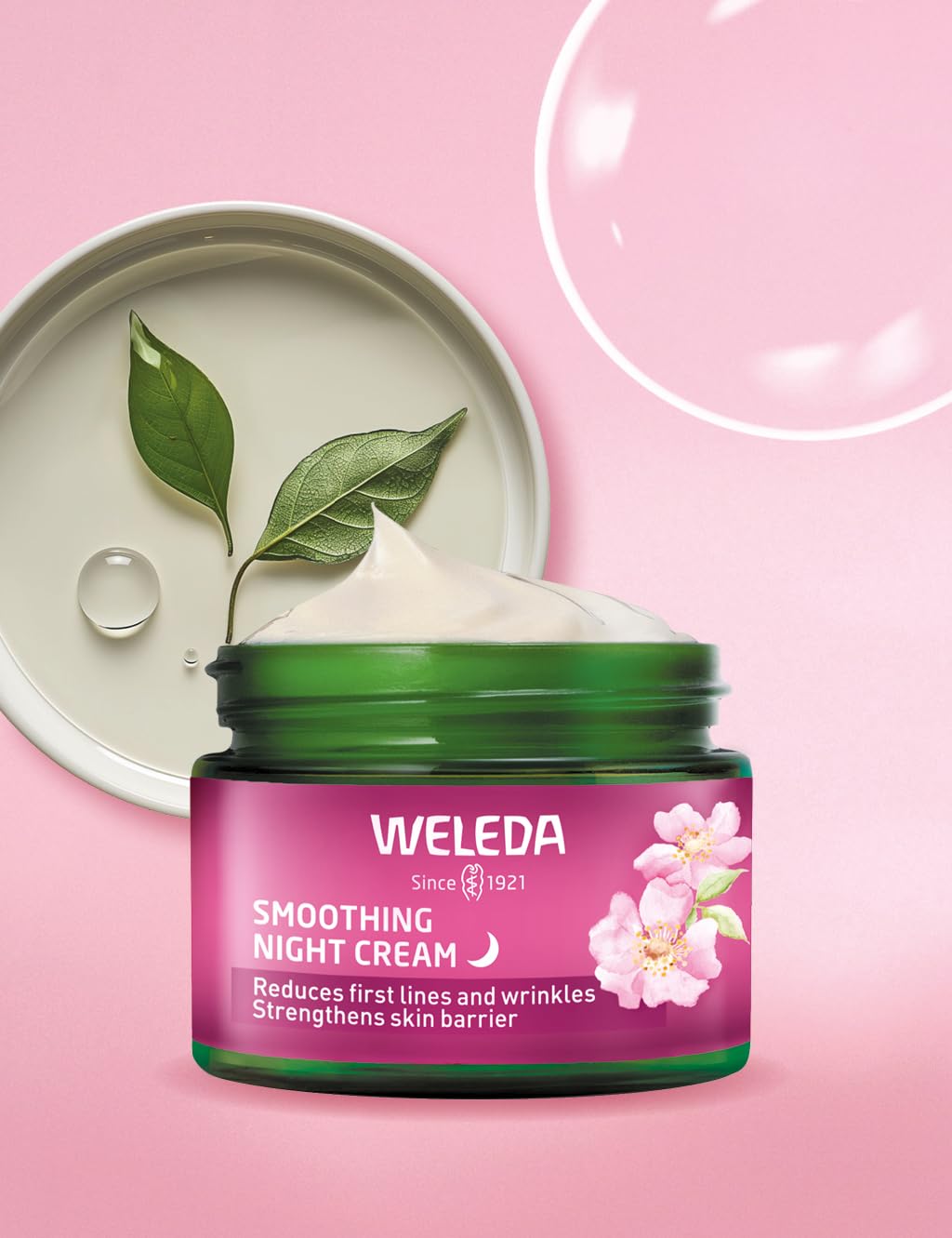 Weleda Smoothing Night Face Cream with Wild Rose & White Tea for Moisturising 5