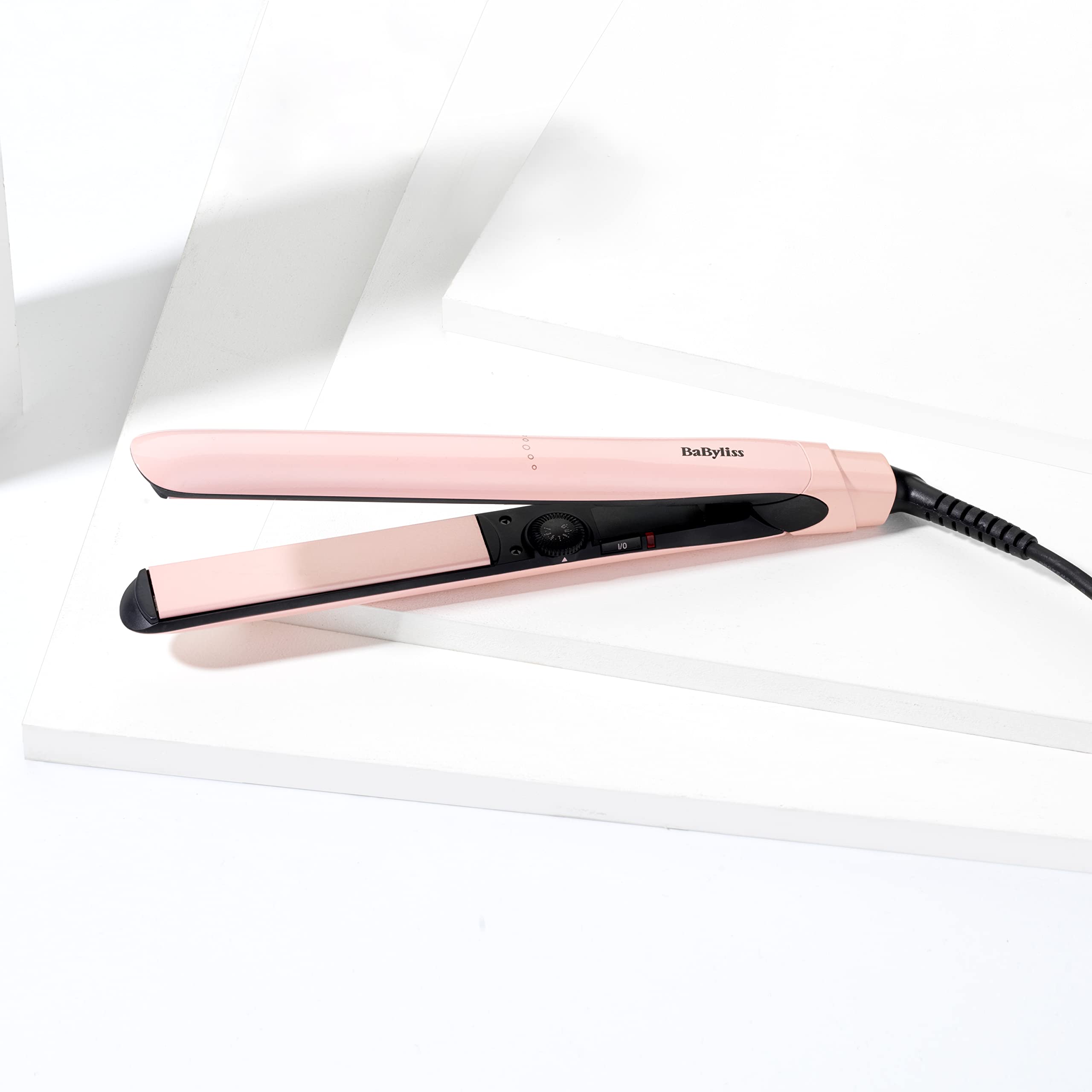 BaByliss Rose Blush 235C Hair Straighteners with Titanium Ceramic Plates 8