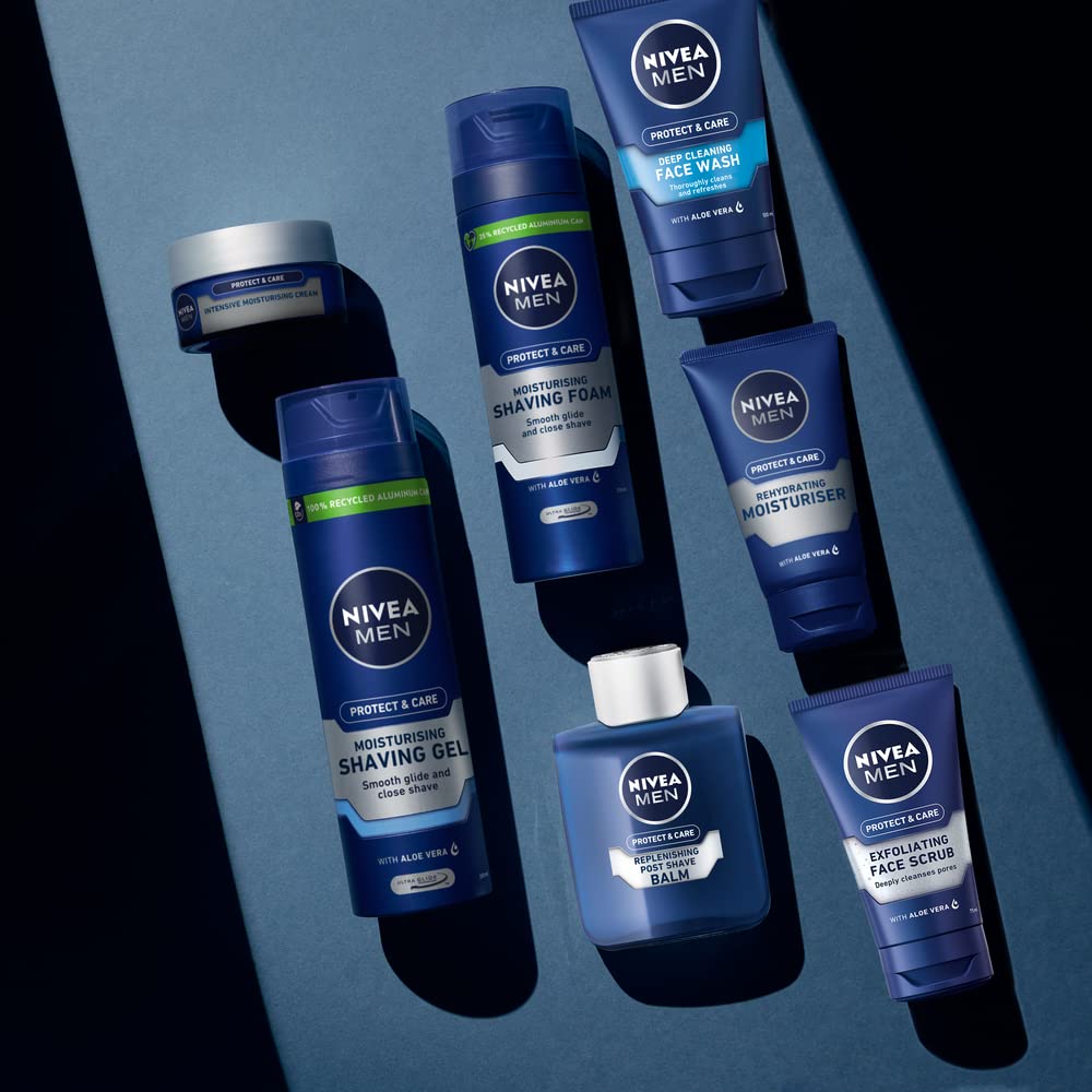 NIVEA MEN Protect & Care Intensive Moisturising Cream for Dry Skin, 3 x 50ml Pack 4