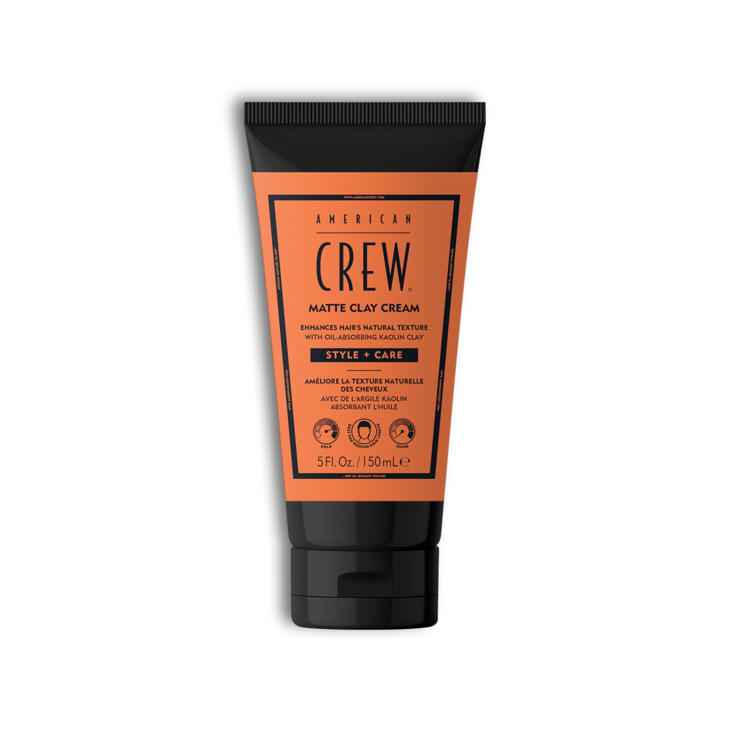 American Crew Matte Clay Cream - Hybrid Hair Styling Clay Gel for Men