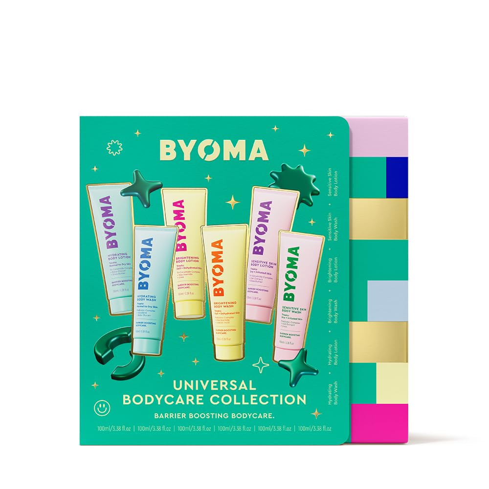 BYOMA Body Trial Kit (6-Piece) - Hydrating, Brightening & Sensitive Body Care Set