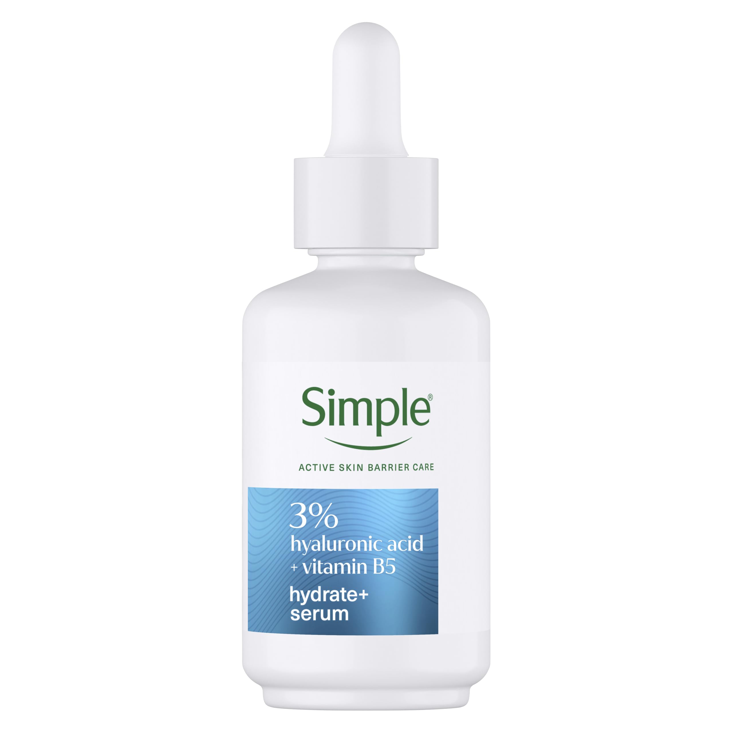 Simple Hydrate+ 3% Hyaluronic Acid + Vitamin B5 Serum for Advanced Cellular Hydration