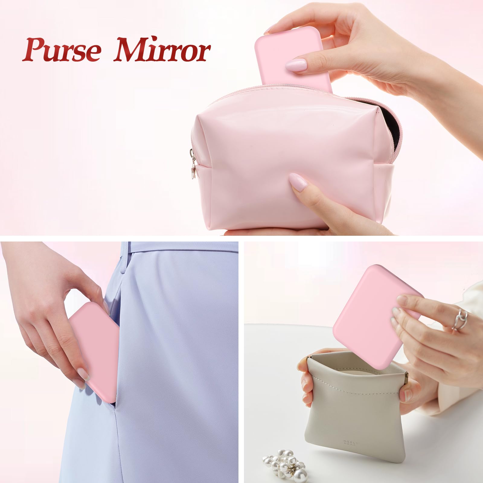 MOXYOY LED Compact Mirror with 1X/3X Magnification for Travel and Makeup 5