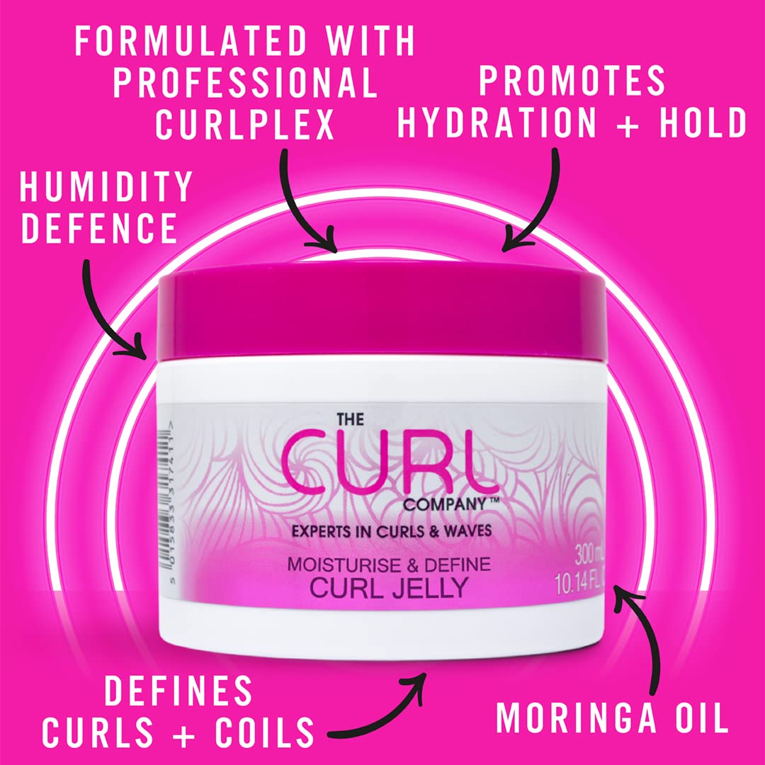 The Curl Company Moisturise & Define Curl Jelly for Hydration and Hold (300ml) 5