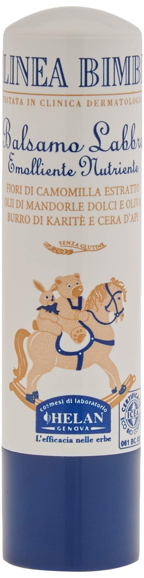 Helan Linea Bimbi Bio Vanilla Lip Balm & Cocoa Butter Moisturiser for Dry Lips