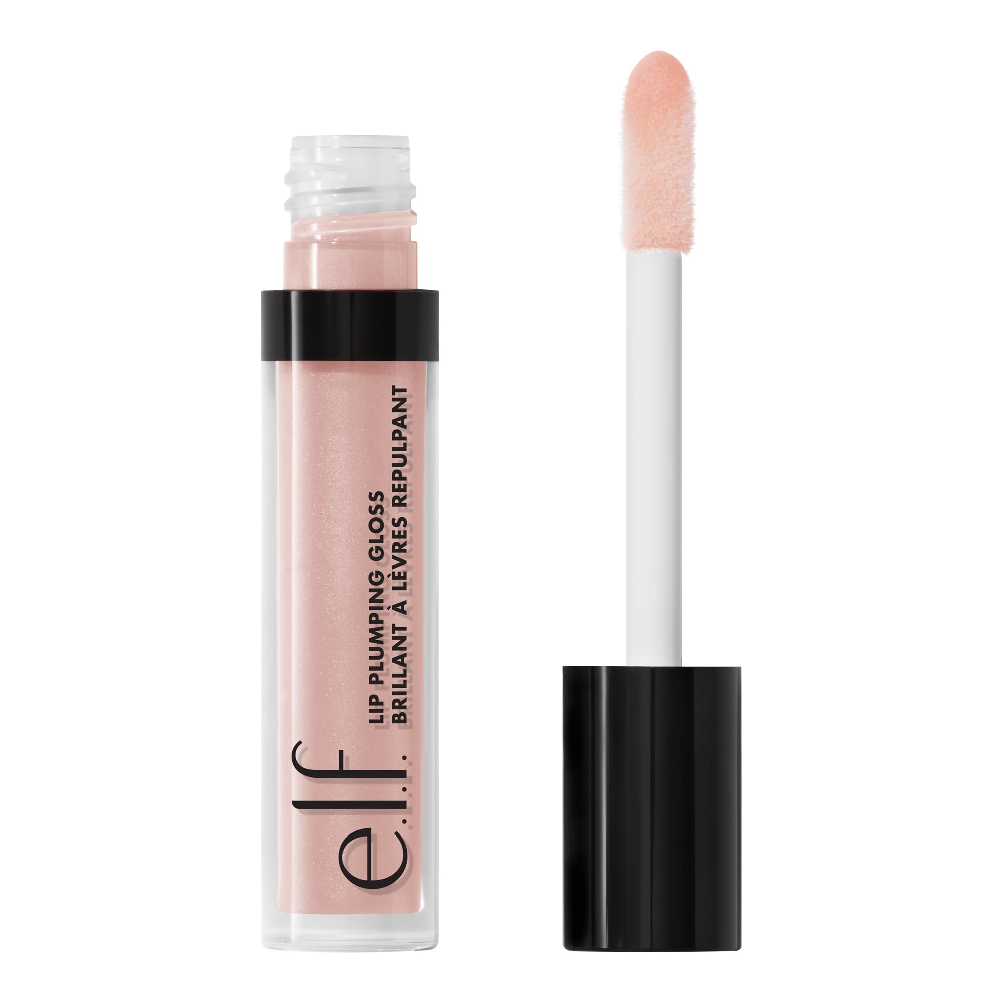 e.l.f. Lip Plumping Gloss in Pink Cosmo - Hydrating, High-Shine Volumizer