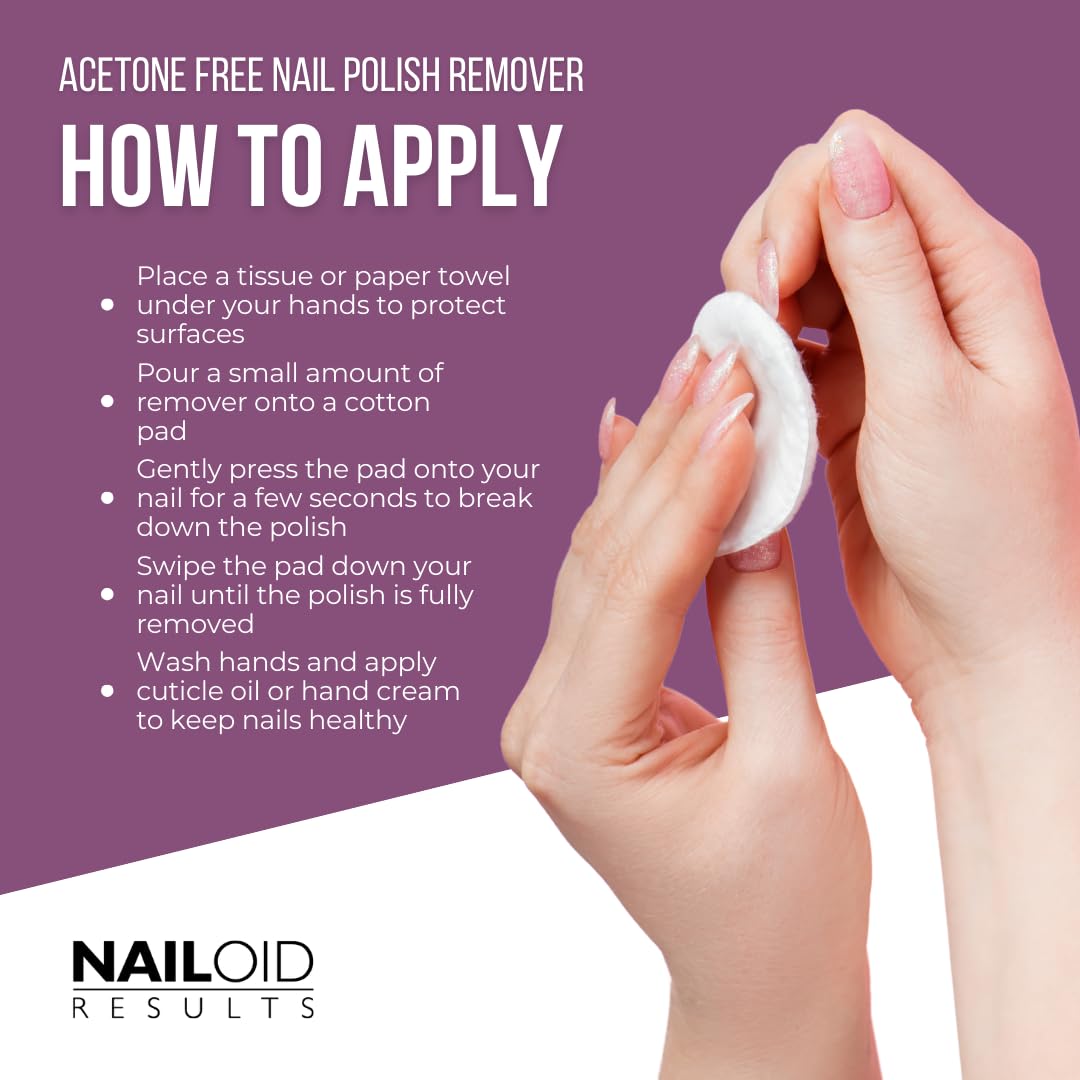 Nailoid Acetone Free Nail Polish Remover with Moisturizing & Conditioning Agents 250ml 4