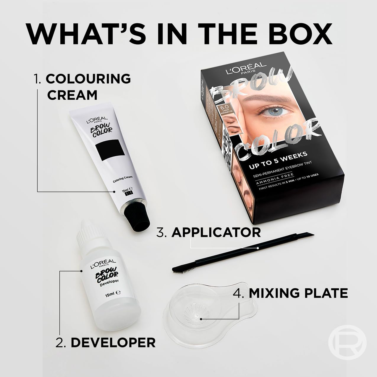 L'Oréal Paris Semi-Permanent Eyebrow Tint, Light Brunette (6.0), Lasts up to 5 Weeks 5