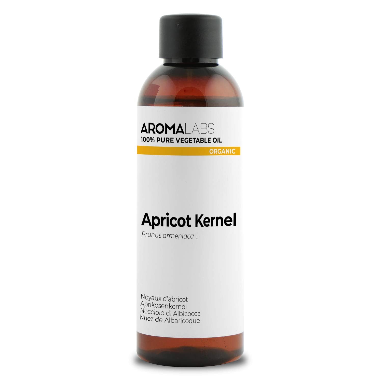 Aroma Labs 100% Pure Organic Apricot Kernel Oil - Cold Pressed - 100mL