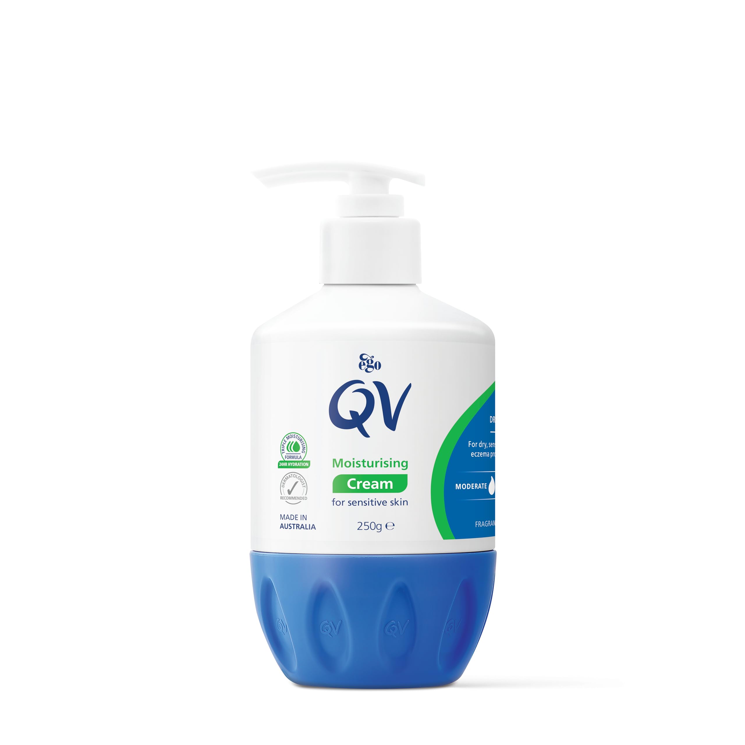 QV Cream with Glycerin 10% Rich Protective Moisturiser for Dry & Sensitive Skin 250g