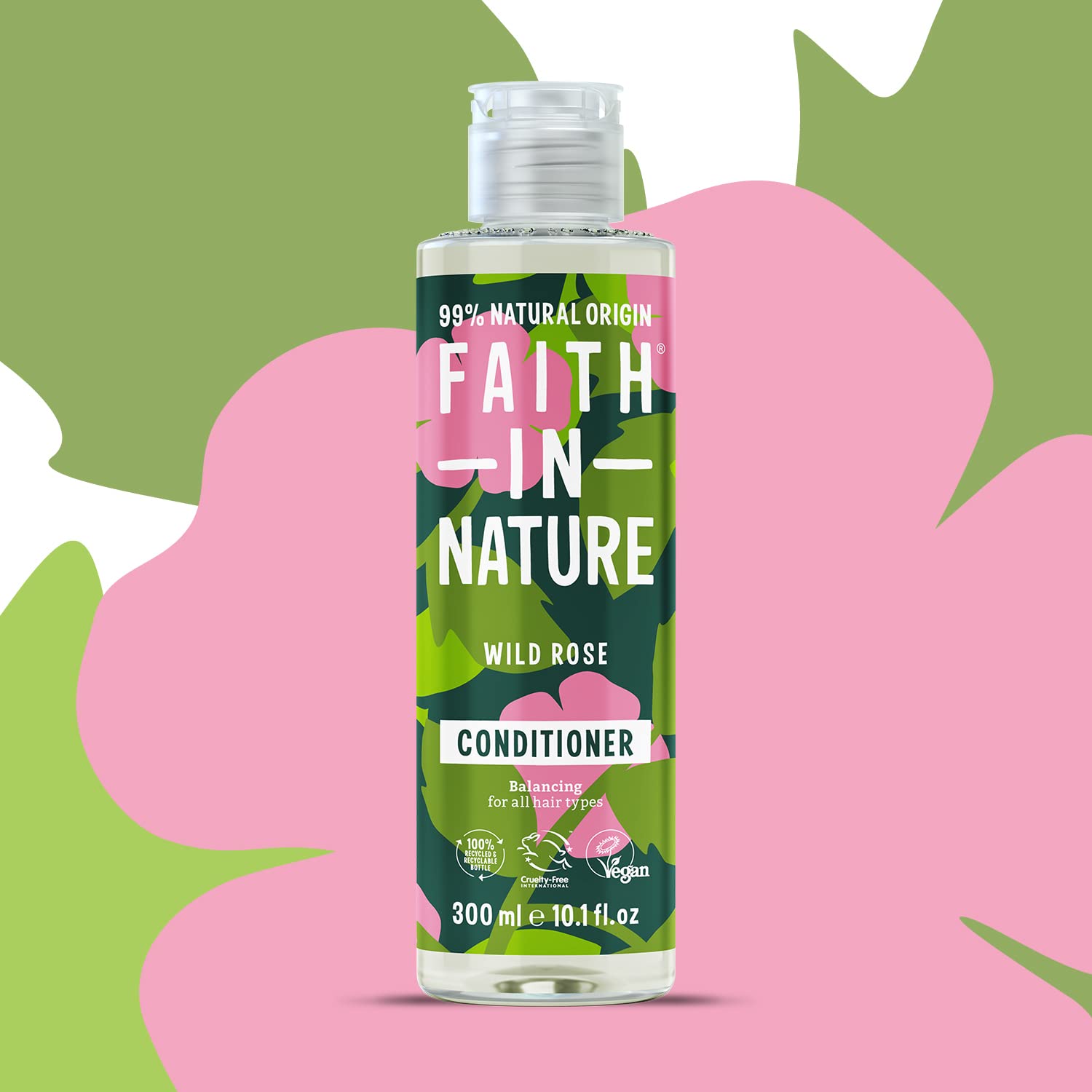 Faith In Nature Wild Rose Conditioner 300ml - Restoring, Vegan & Cruelty Free for Normal to Dry Hair 4