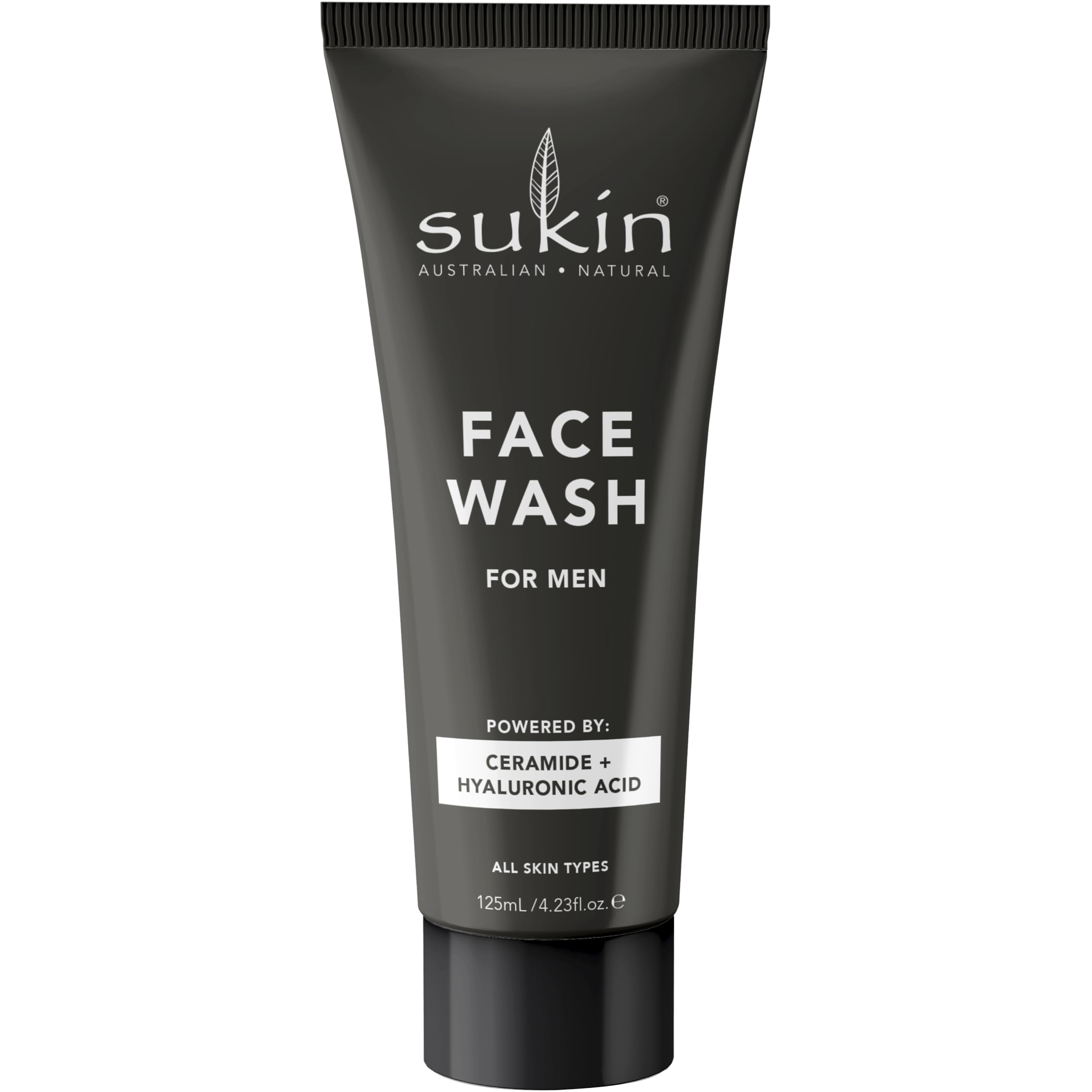 Sukin Men Natural Daily Face Wash with Ceramides, Baobab, and Tasmanian Pepper