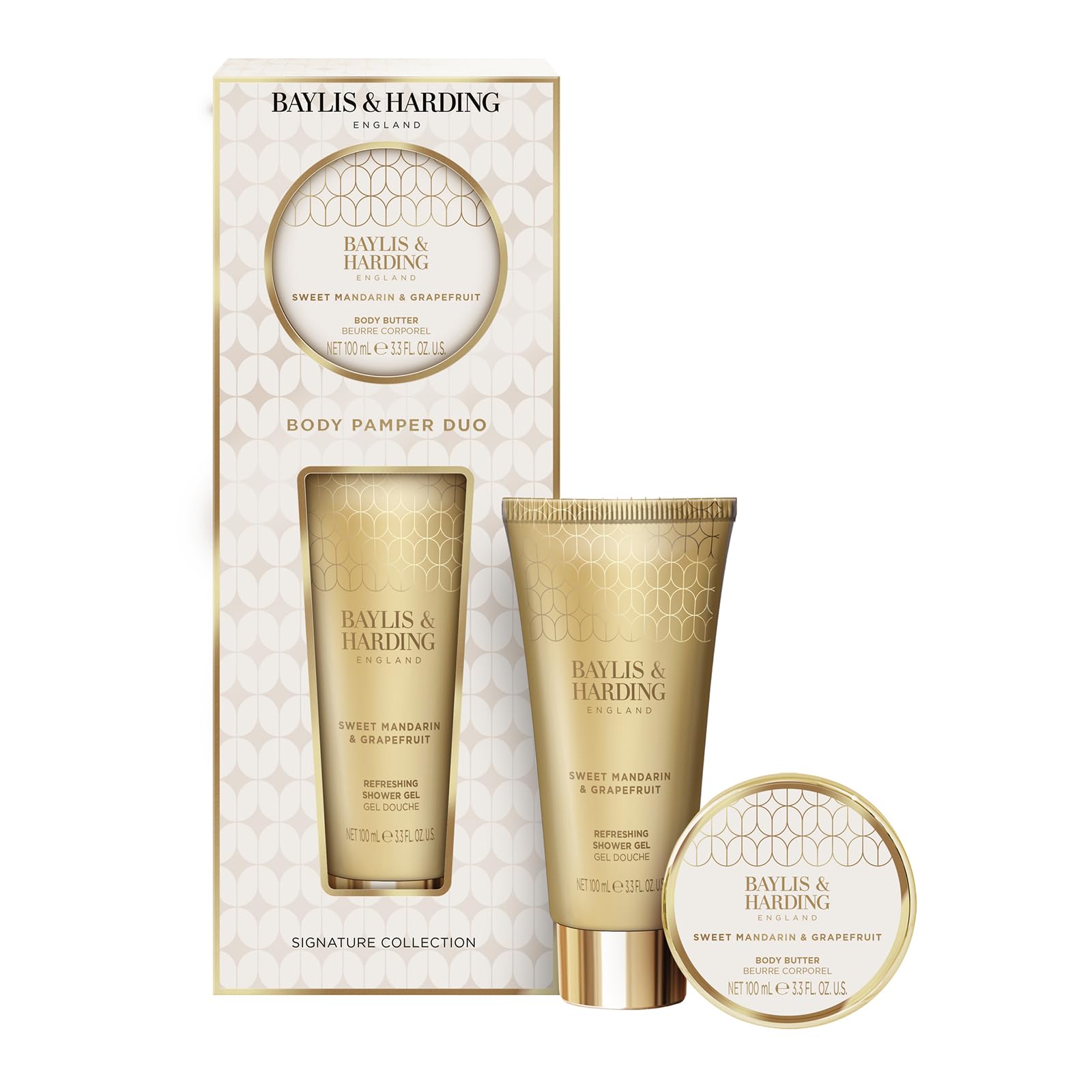 Baylis & Harding Sweet Mandarin & Grapefruit Body Pamper Duo Gift Set - Vegan Friendly