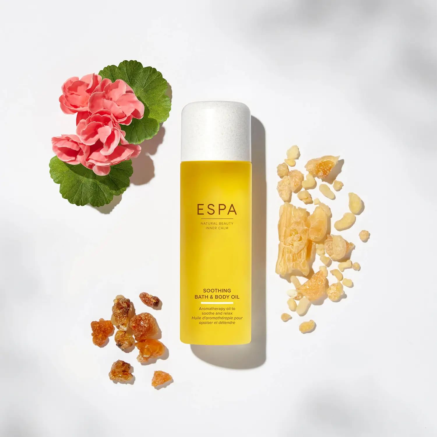 ESPA Soothing Bath and Body Oil 100ml with Myrrh, Rose Geranium & Frankincense 3