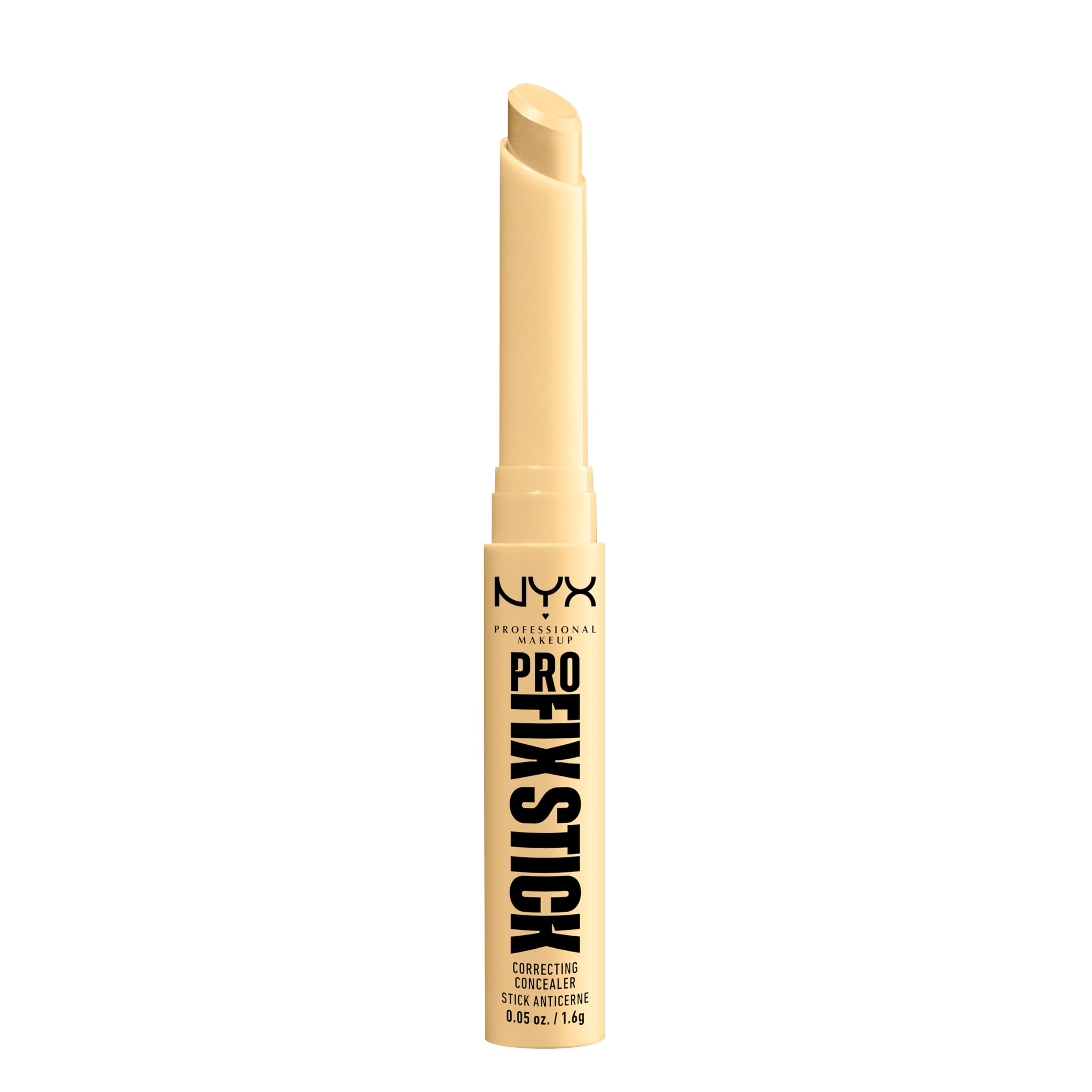 NYX Professional Makeup Pro Fix Stick Concealer - Yellow for Correcting Blemishes & Discoloration, 12H Wear