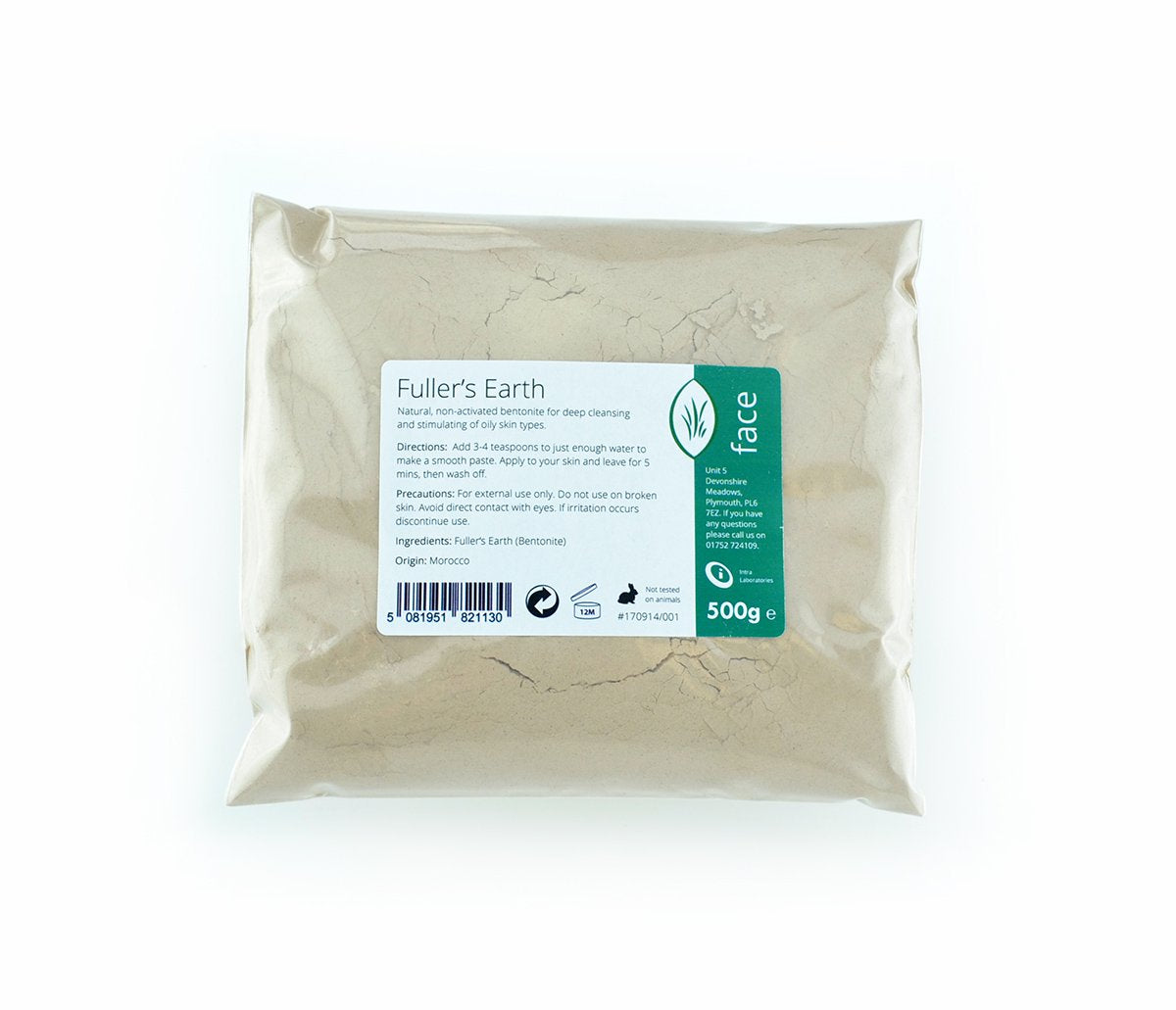 Fuller's Earth Feinpulver 500g - Reines und natürliches Calcium-Bentonit