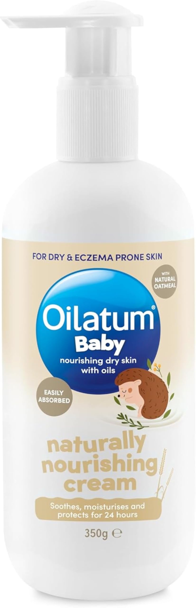 Oilatum Baby Natürlich Nährende Creme, Angereichert mit natürlichem Hafermehl, Pro