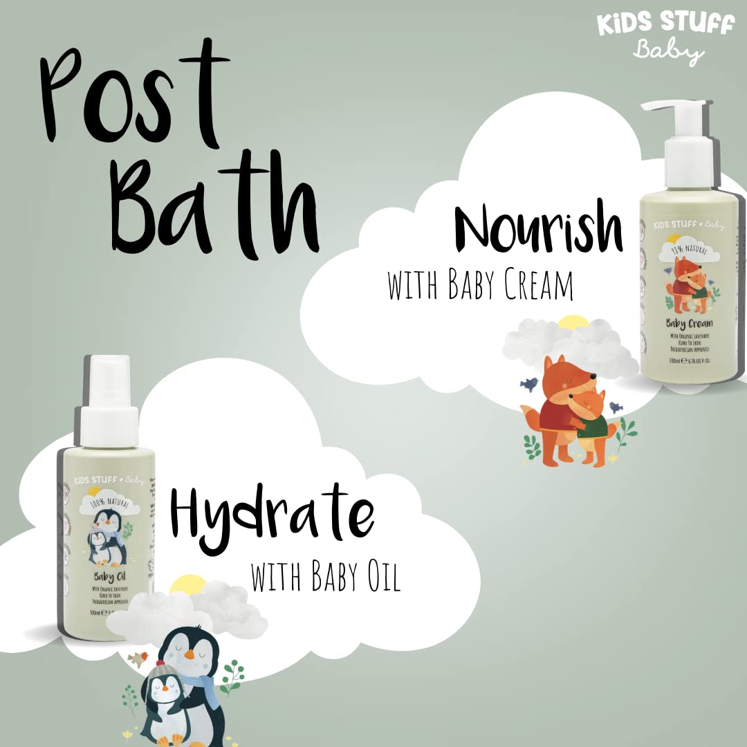 Kids Stuff Baby Bubble Bath 300ml with Organic Lavender Oil for Sensitive Skin 6