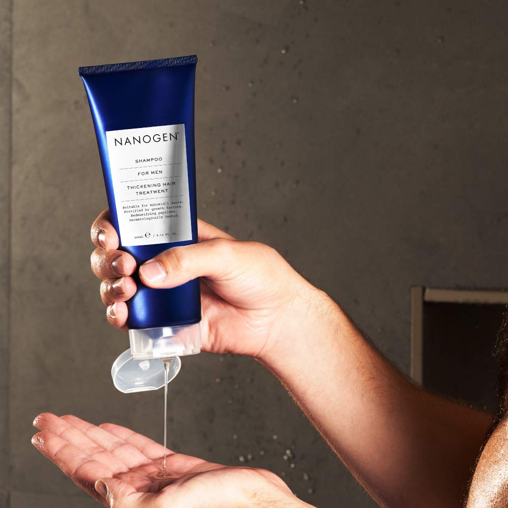 NANOGEN Thickening Hair Treatment Shampoo for Men 240ml with Hair Growth Factors 4