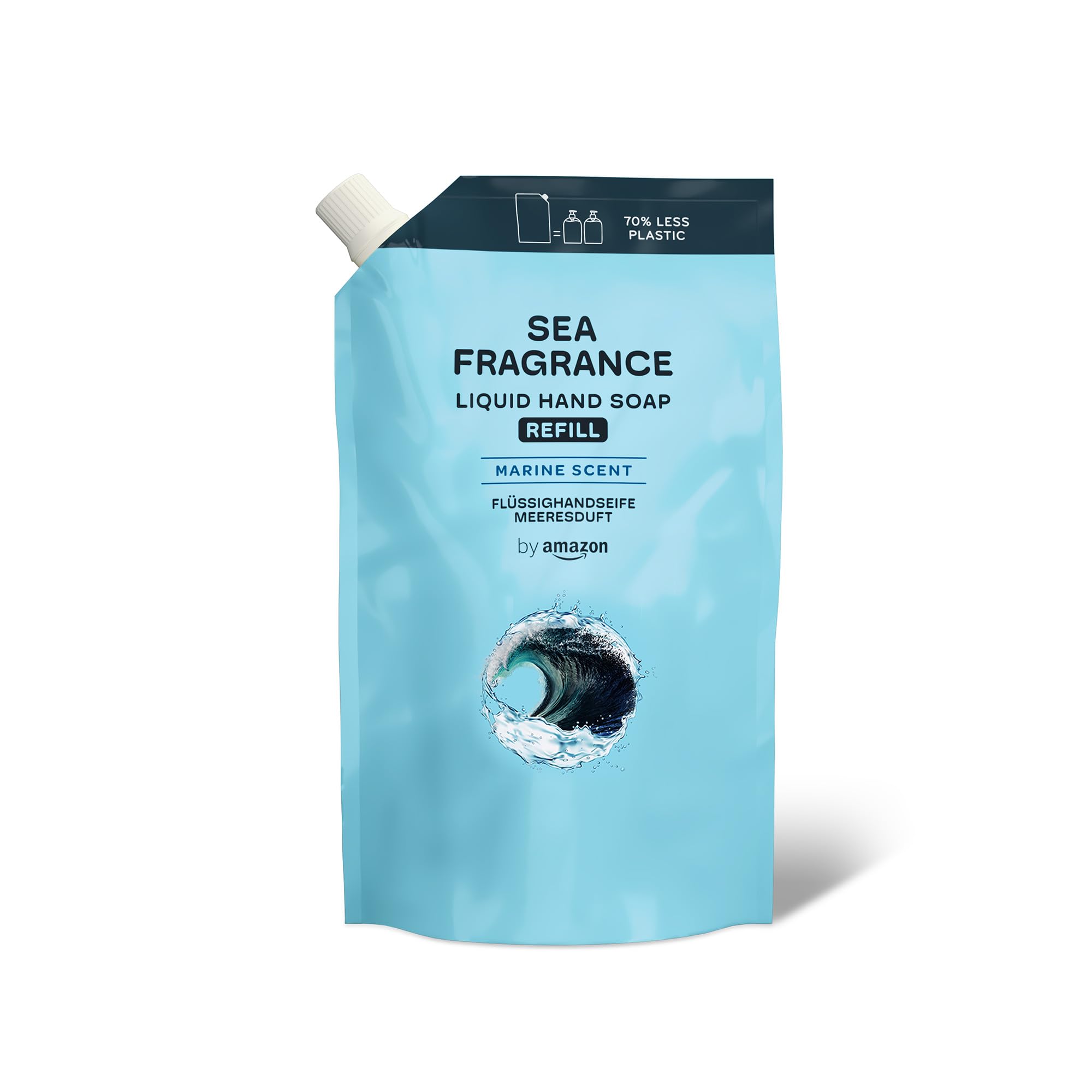 by Amazon Sea Fragrance Hand Soap Refill, 2 x 1000ml Moisturizing Formula