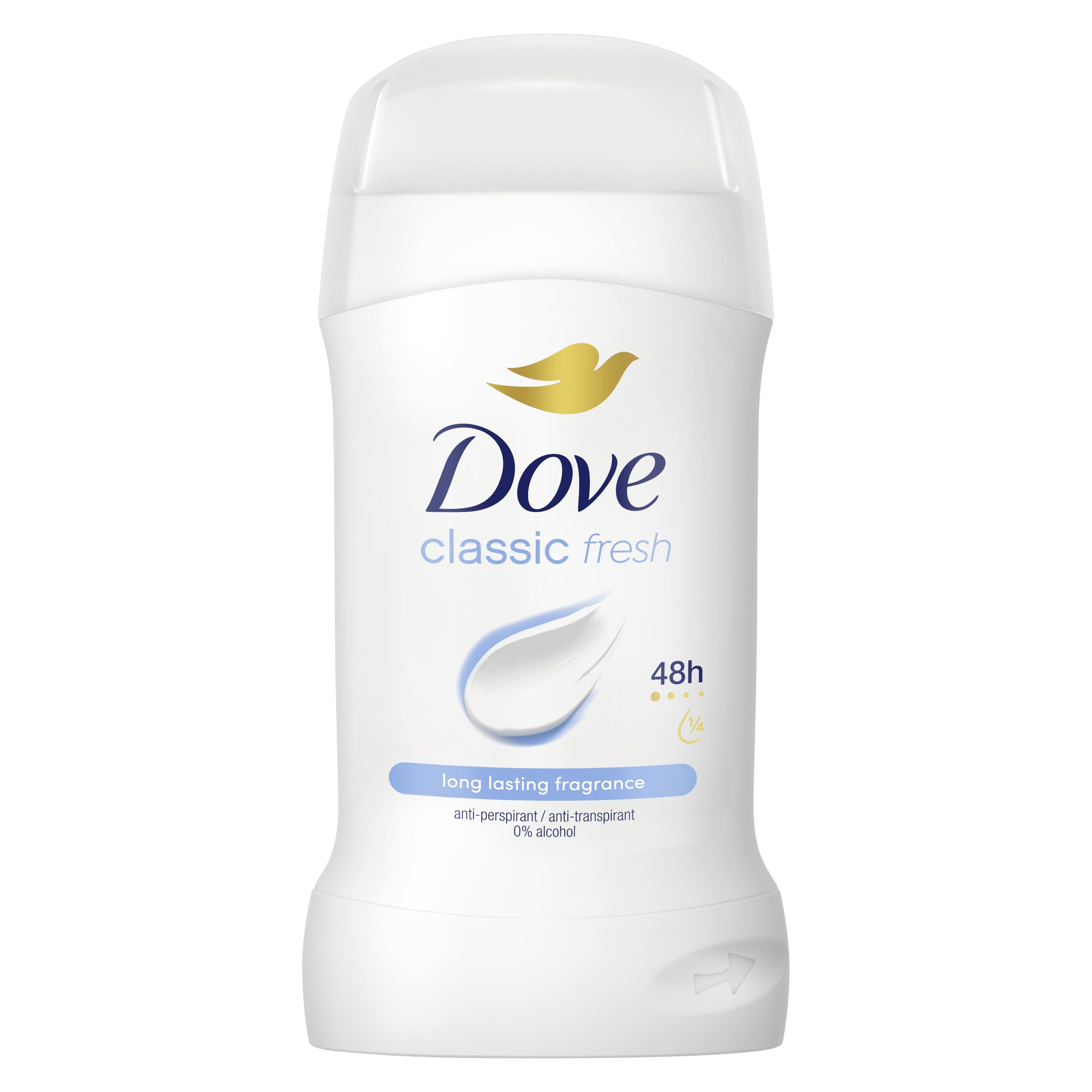 Dove Classic Fresh Antiperspirant Deodorant Cream Stick for Women - 48 Hour Protection