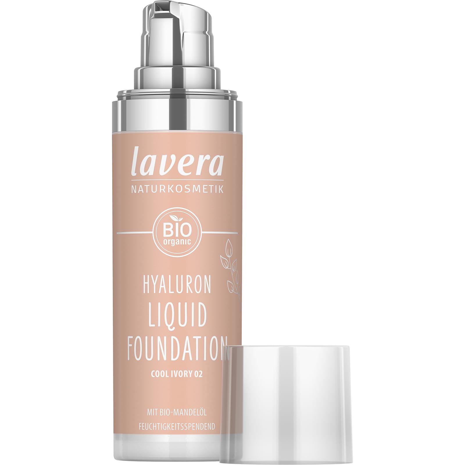 lavera Hyaluron Liquid Foundation - Cool Ivory 02 - Vegan, Silky Texture with Hyaluronic Acid 6