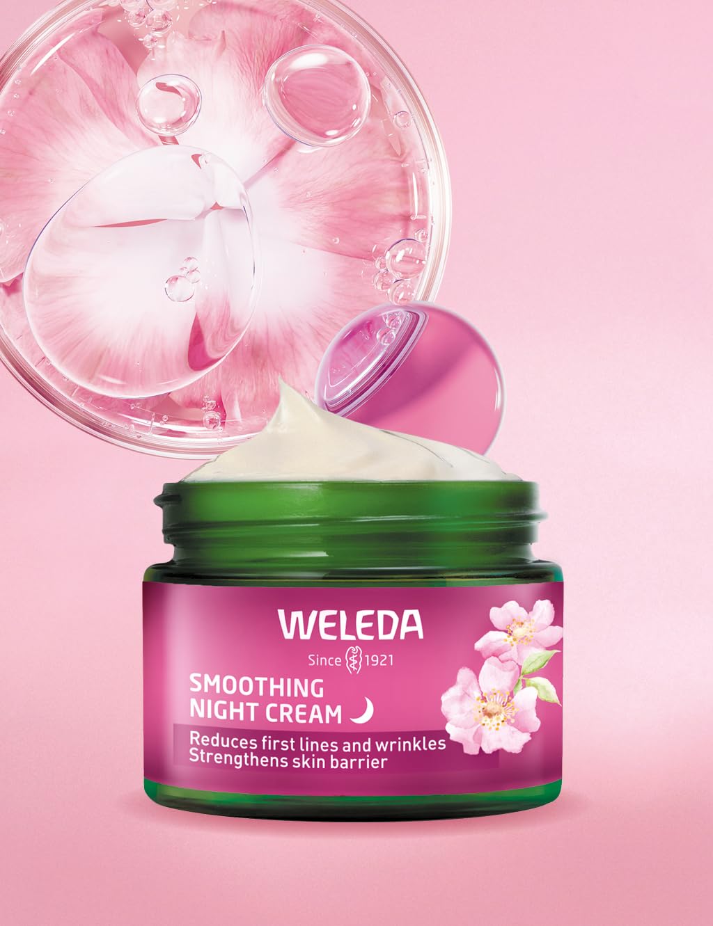 Weleda Smoothing Night Face Cream with Wild Rose & White Tea for Moisturising 4