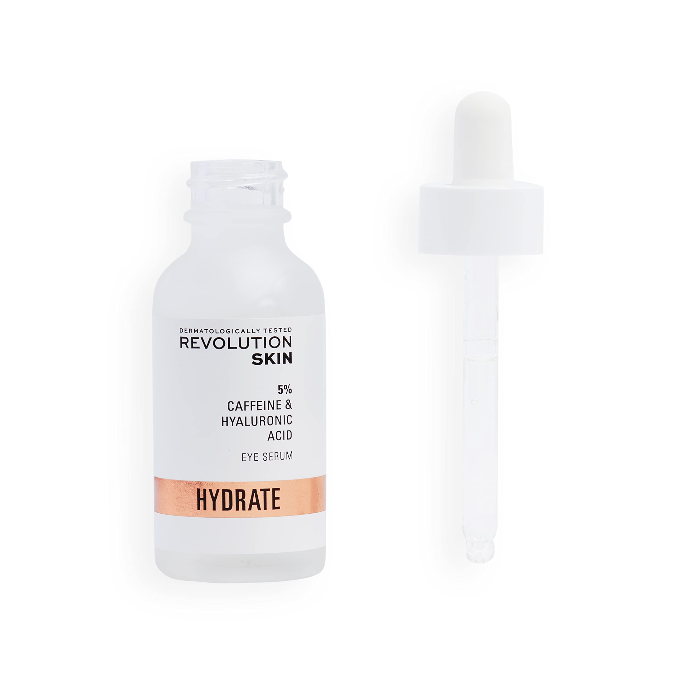 Revolution Skincare London 5% Caffeine & Hyaluronic Acid Under Eye Serum for Puffiness and Dark Circles