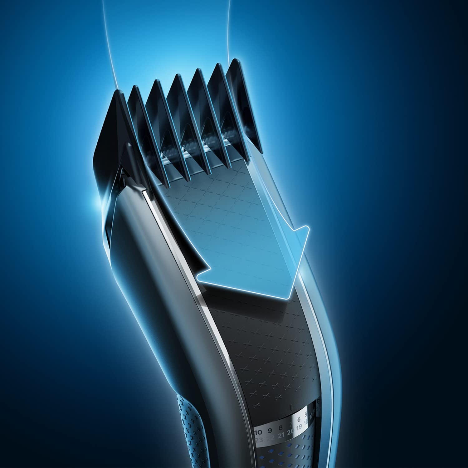 Philips Haarschneidemaschine, Serie 5000 Trim-n-Flow PRO Technologie, vollständig abwaschbar mit selbstschärfenden Edelstahlklingen, mit Kabel, UK 3-Pin-Stecker - HC5630/13 4