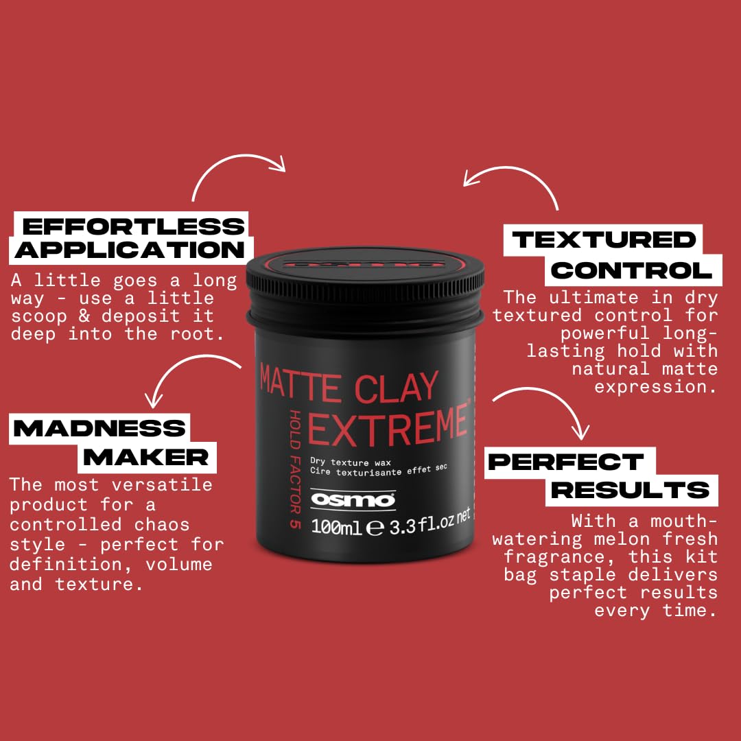 Osmo Matte Clay Extreme for Dry Textured Control and Natural Matt Finish
