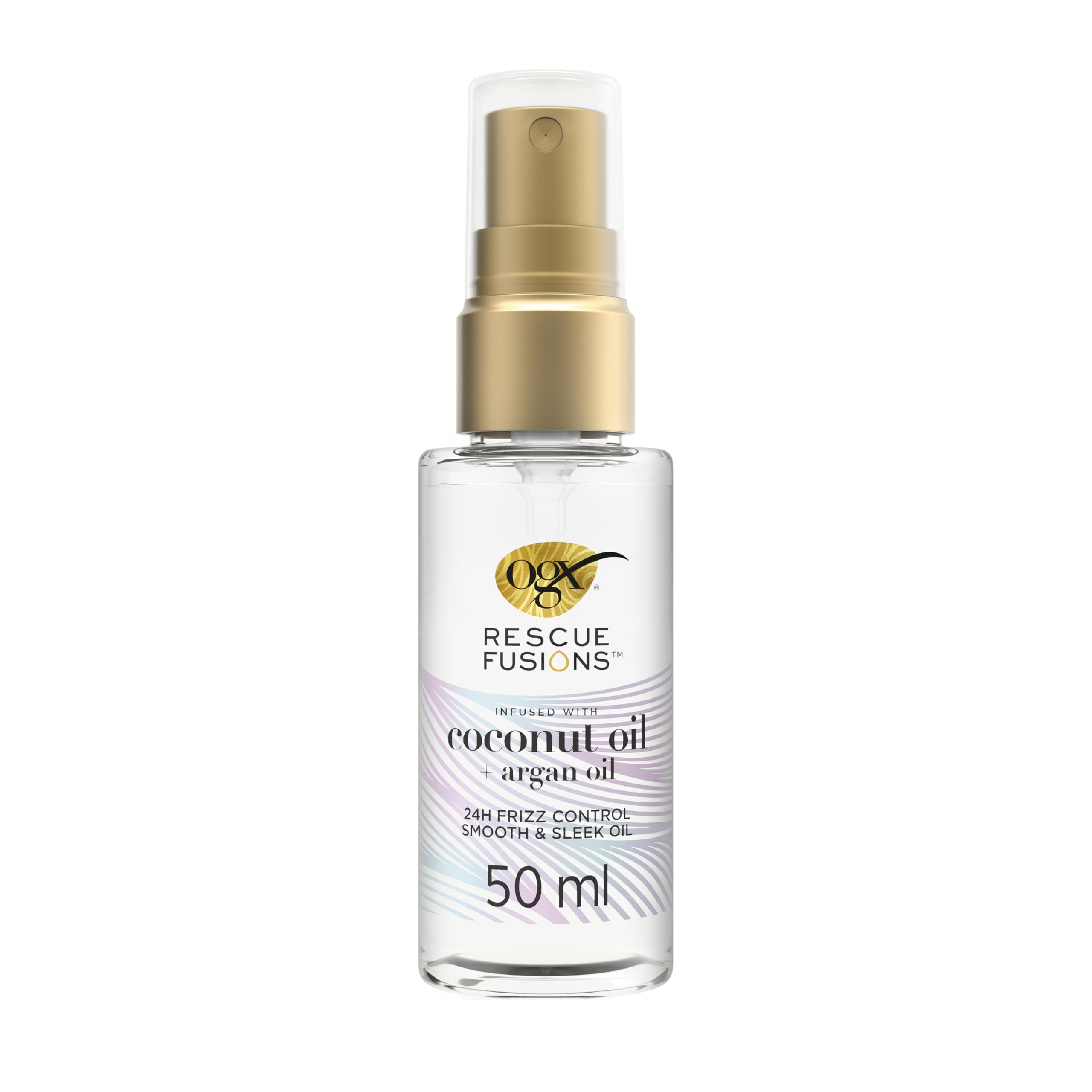 OGX Rescue Fusions Smooth and Sleek Oil for 24H Frizz Control, 50 ml